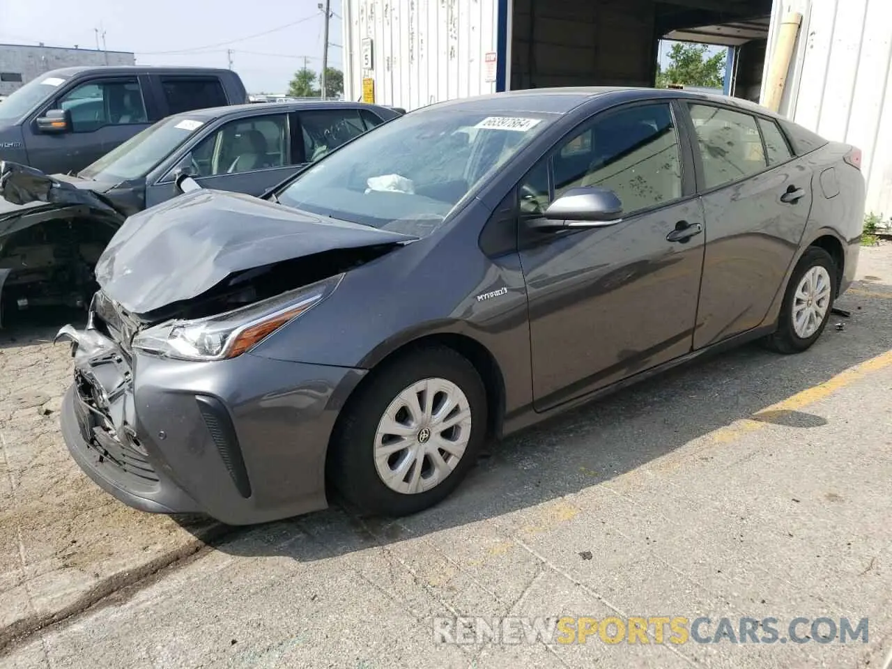 1 Photograph of a damaged car JTDKAMFU7M3147444 TOYOTA PRIUS 2021