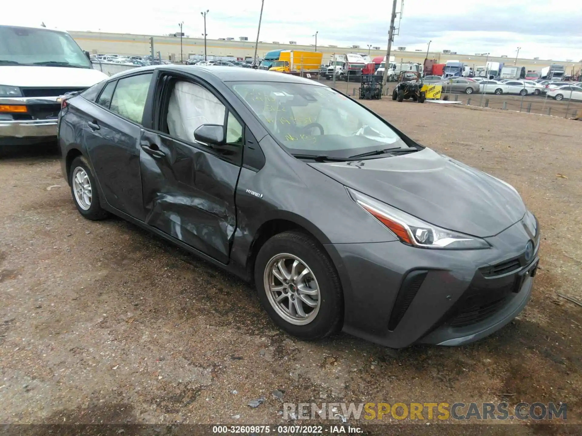 1 Photograph of a damaged car JTDKAMFU7M3147959 TOYOTA PRIUS 2021