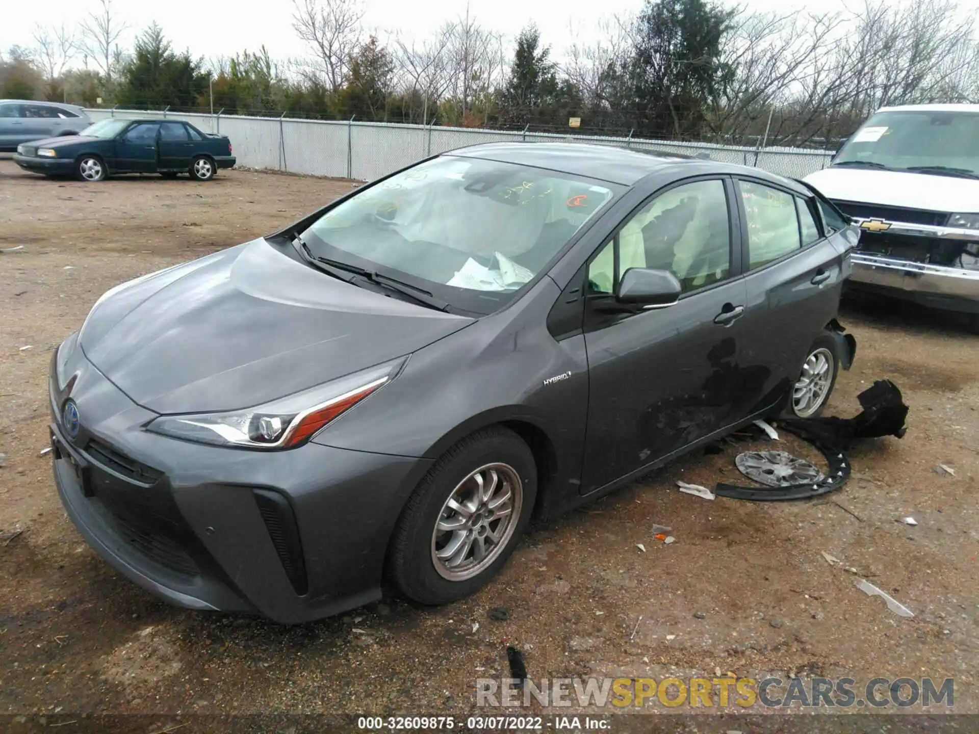 2 Photograph of a damaged car JTDKAMFU7M3147959 TOYOTA PRIUS 2021