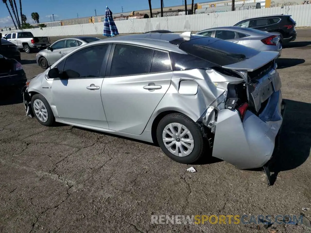 2 Photograph of a damaged car JTDKAMFU7M3150389 TOYOTA PRIUS 2021