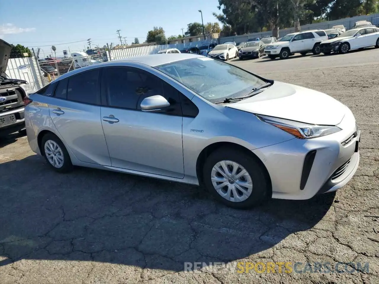 4 Photograph of a damaged car JTDKAMFU7M3150389 TOYOTA PRIUS 2021