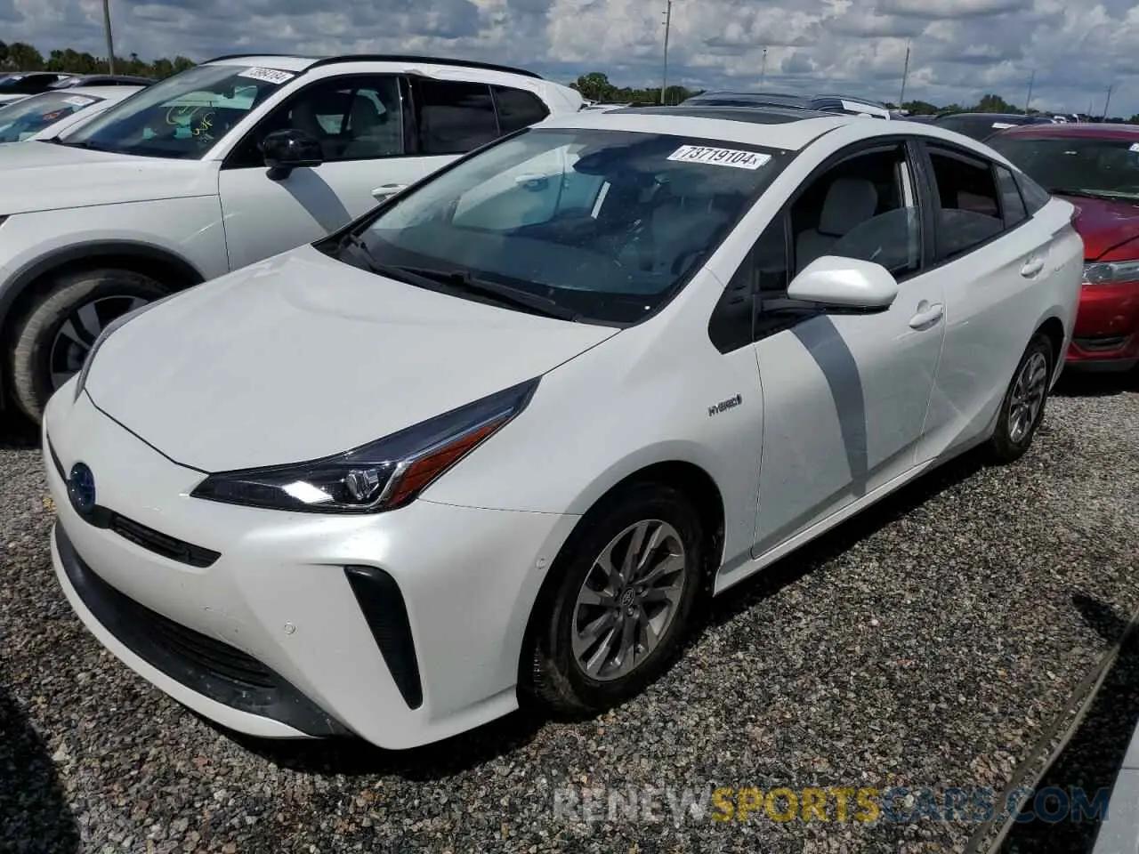 1 Photograph of a damaged car JTDKAMFU8M3139384 TOYOTA PRIUS 2021