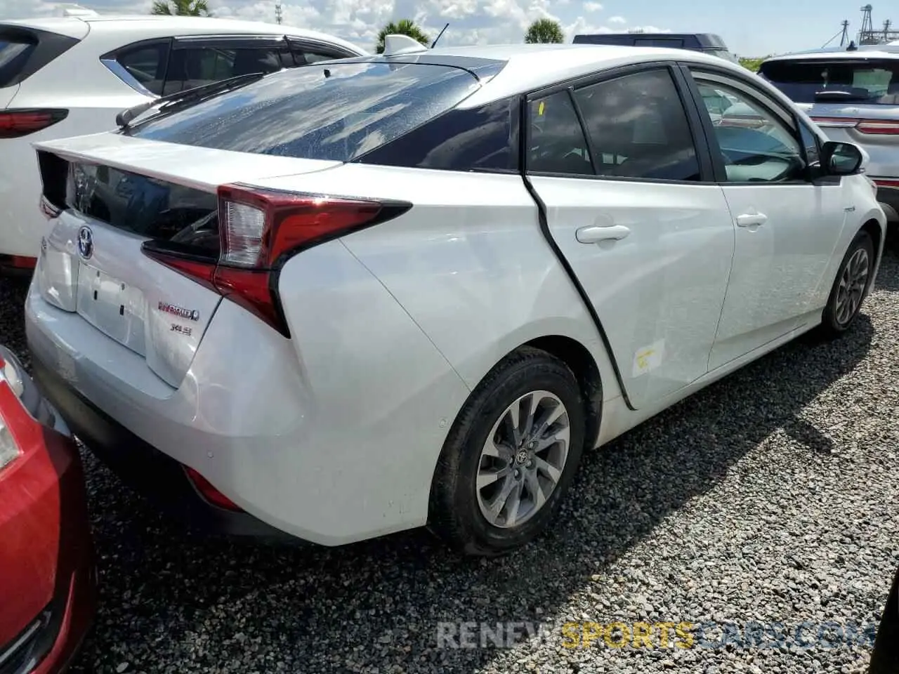 3 Photograph of a damaged car JTDKAMFU8M3139384 TOYOTA PRIUS 2021