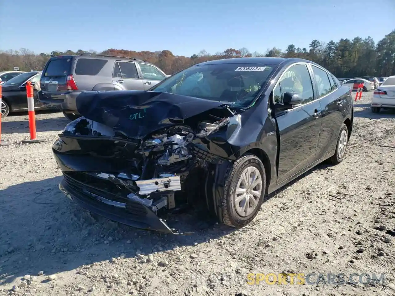 2 Photograph of a damaged car JTDKAMFU8M3144102 TOYOTA PRIUS 2021