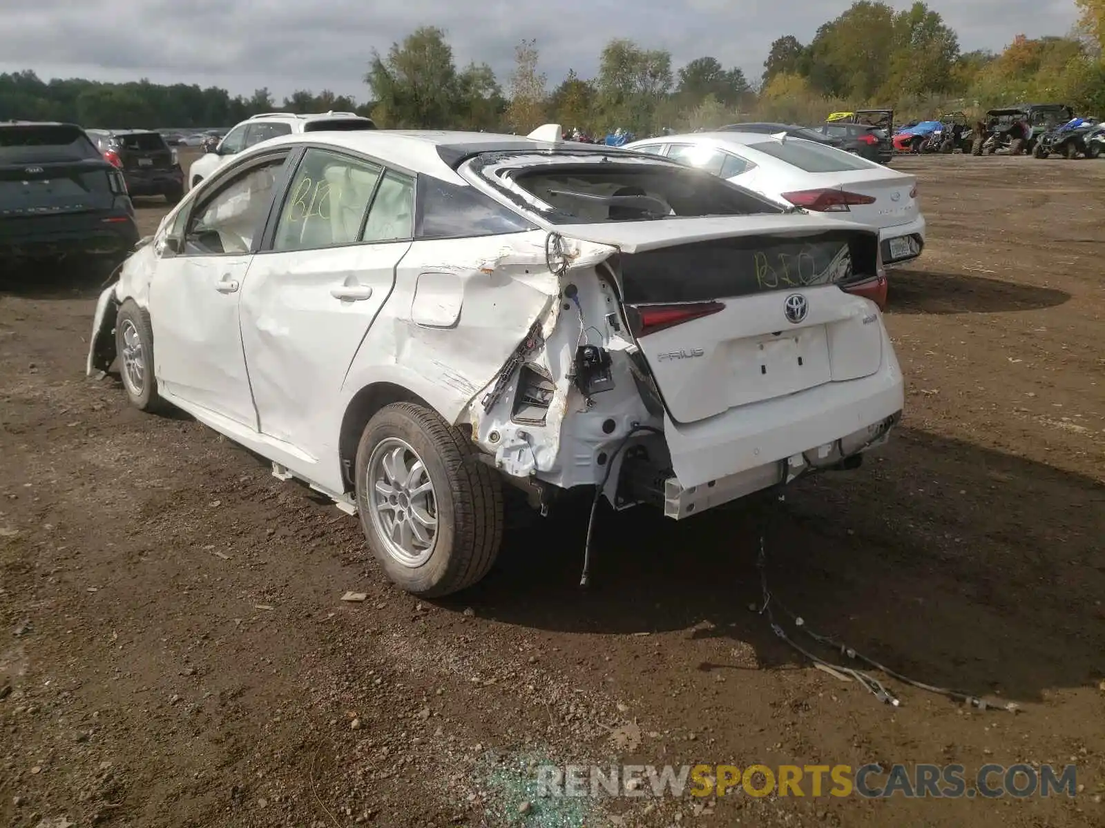 3 Photograph of a damaged car JTDKAMFU8M3147887 TOYOTA PRIUS 2021