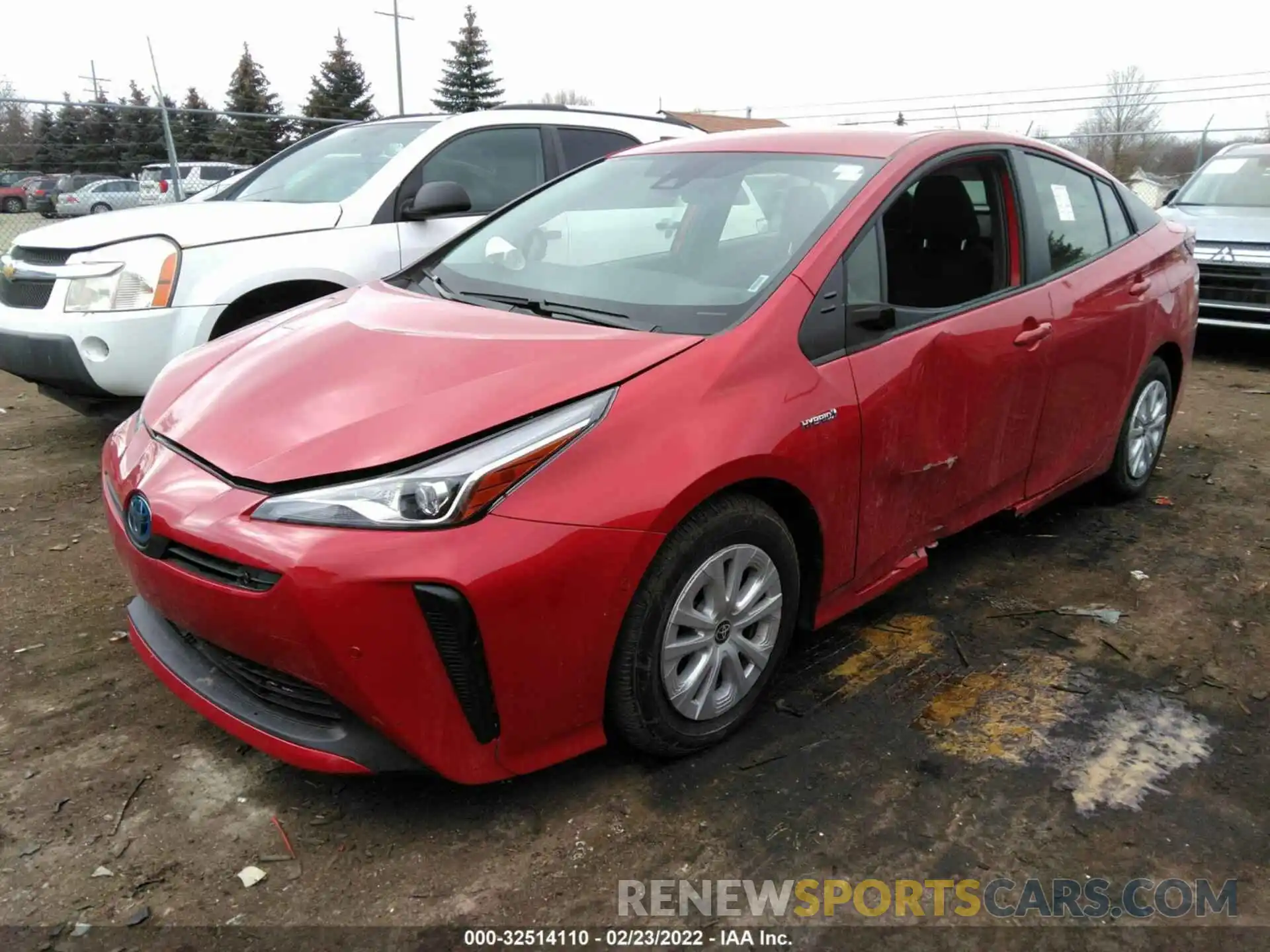 2 Photograph of a damaged car JTDKAMFU8M3149378 TOYOTA PRIUS 2021