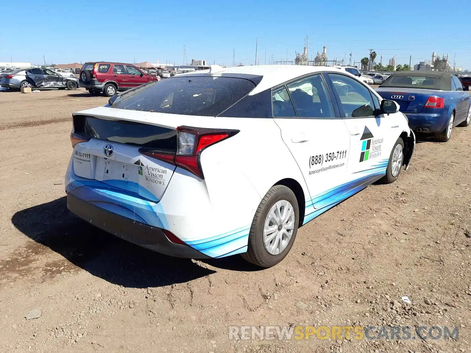 4 Photograph of a damaged car JTDKAMFU9M3129639 TOYOTA PRIUS 2021