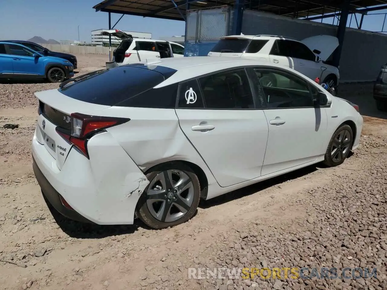 3 Photograph of a damaged car JTDKAMFU9M3132010 TOYOTA PRIUS 2021