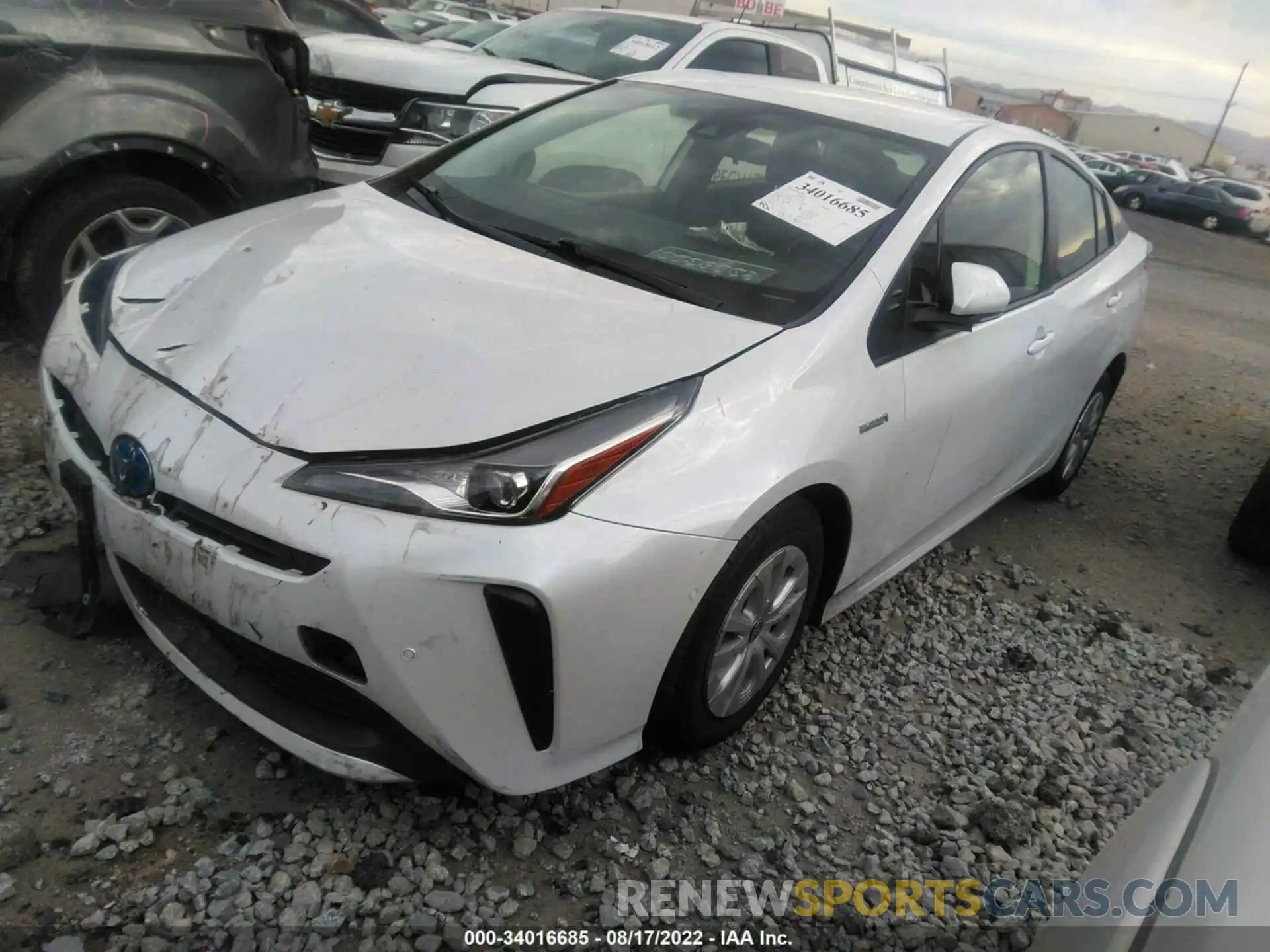 2 Photograph of a damaged car JTDKAMFU9M3132766 TOYOTA PRIUS 2021