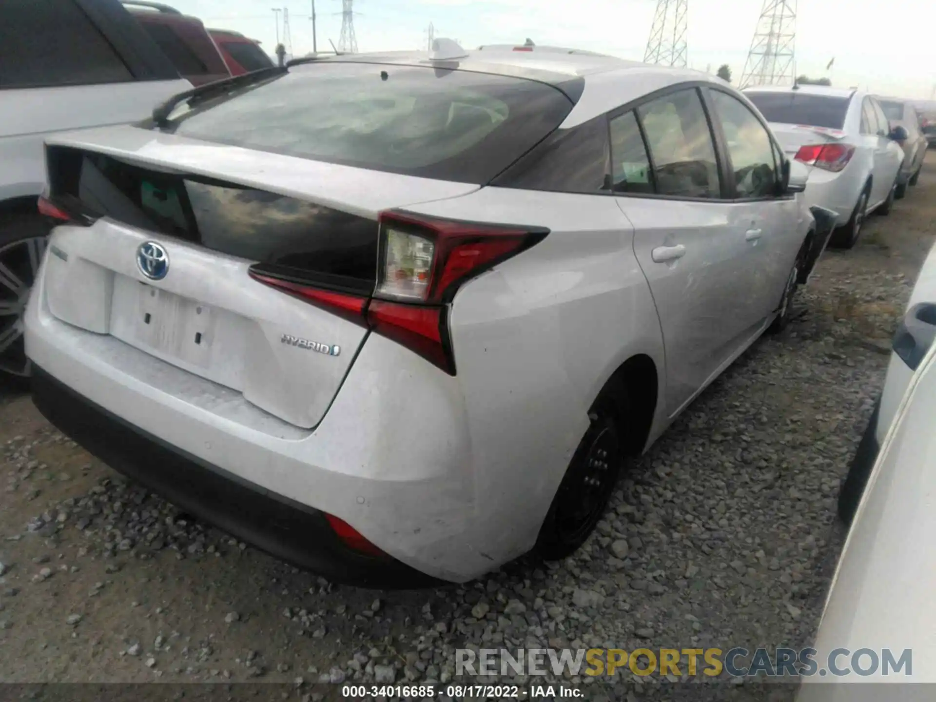 4 Photograph of a damaged car JTDKAMFU9M3132766 TOYOTA PRIUS 2021