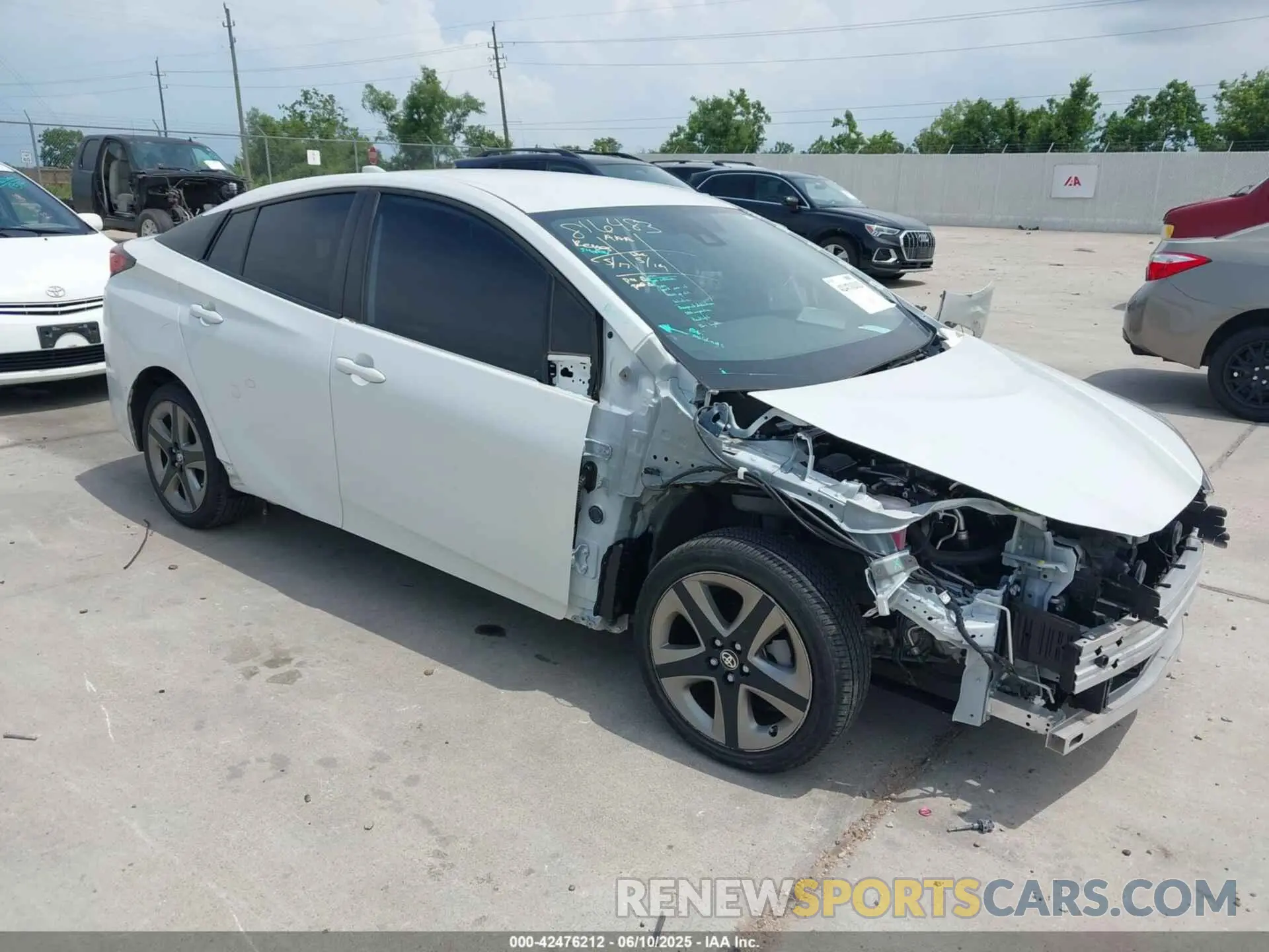 1 Photograph of a damaged car JTDKAMFU9M3136865 TOYOTA PRIUS 2021