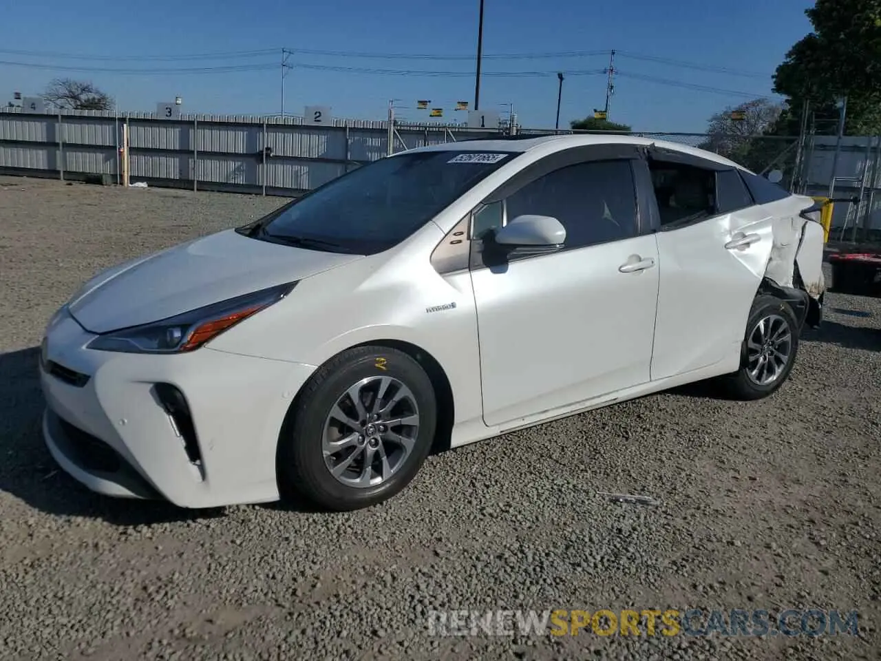 1 Photograph of a damaged car JTDKAMFU9M3143623 TOYOTA PRIUS 2021