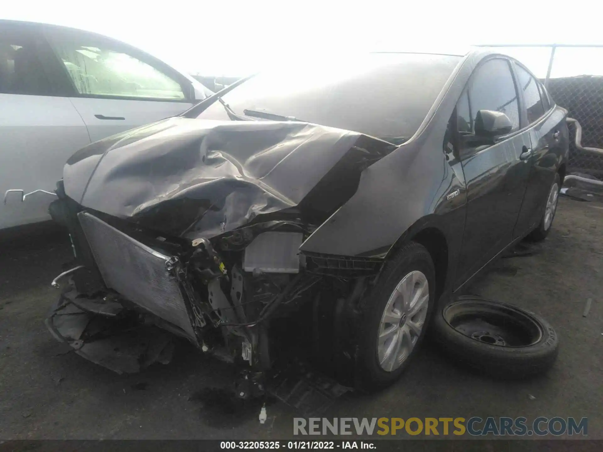 2 Photograph of a damaged car JTDKAMFU9M3151043 TOYOTA PRIUS 2021