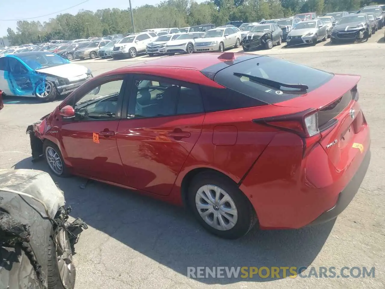 2 Photograph of a damaged car JTDKAMFUXM3130749 TOYOTA PRIUS 2021