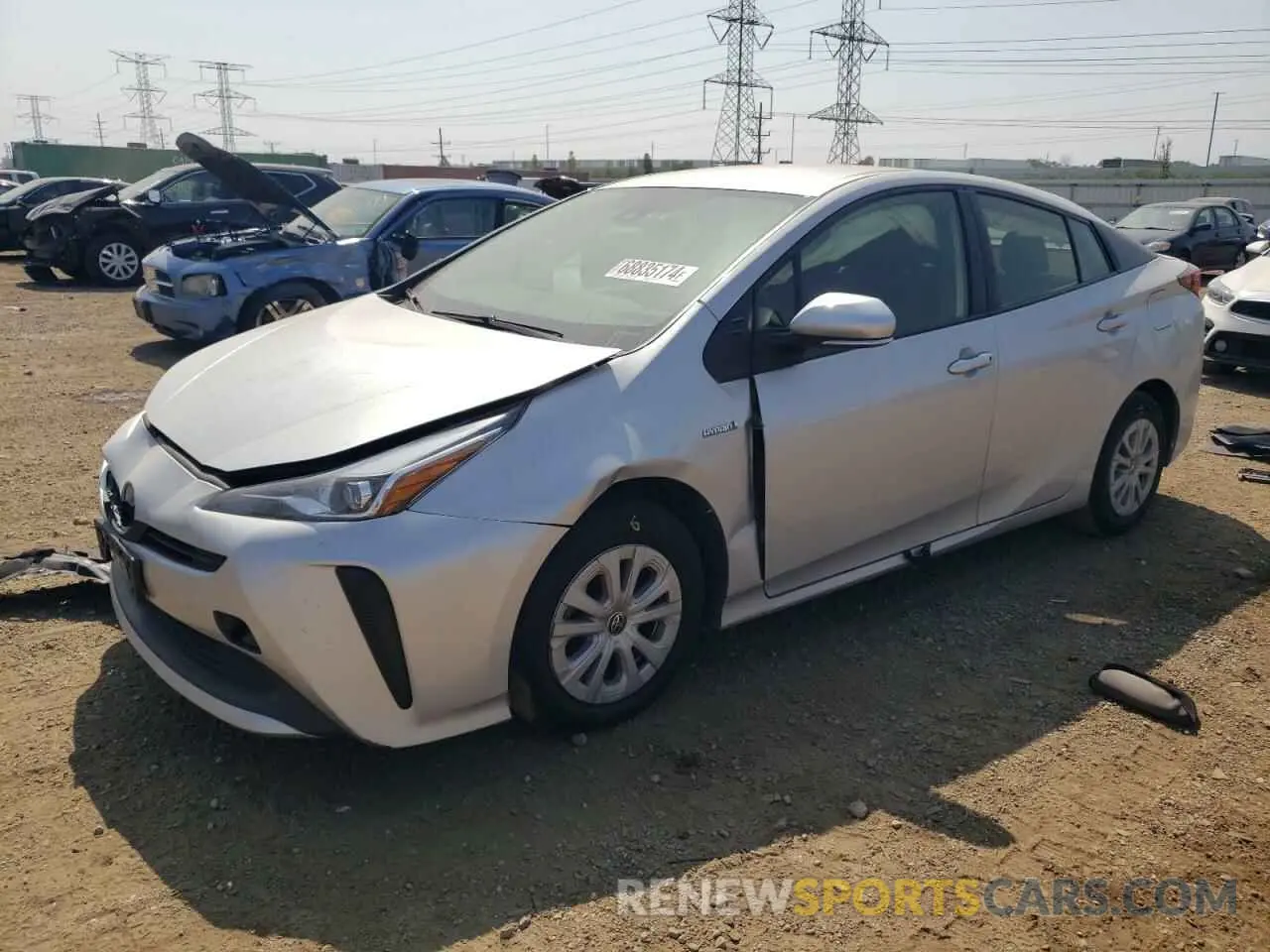 1 Photograph of a damaged car JTDKAMFUXM3134235 TOYOTA PRIUS 2021