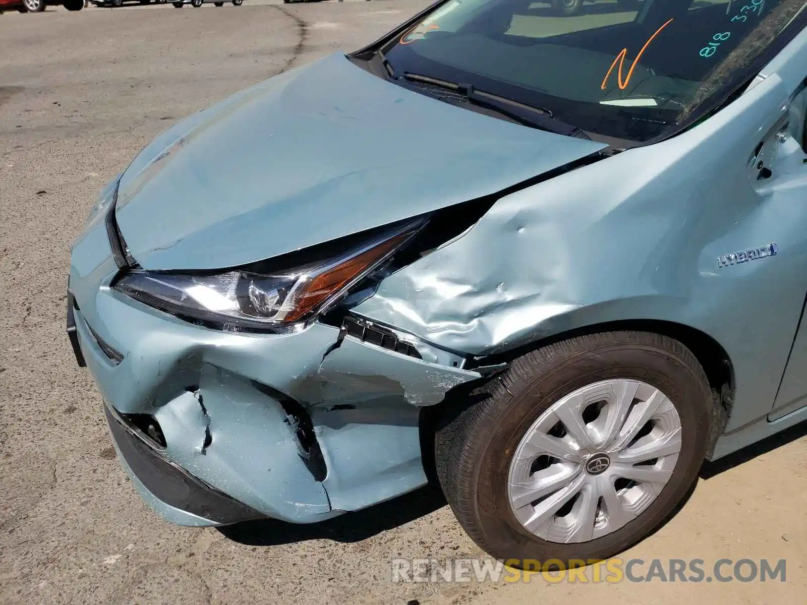 9 Photograph of a damaged car JTDKAMFUXM3135577 TOYOTA PRIUS 2021