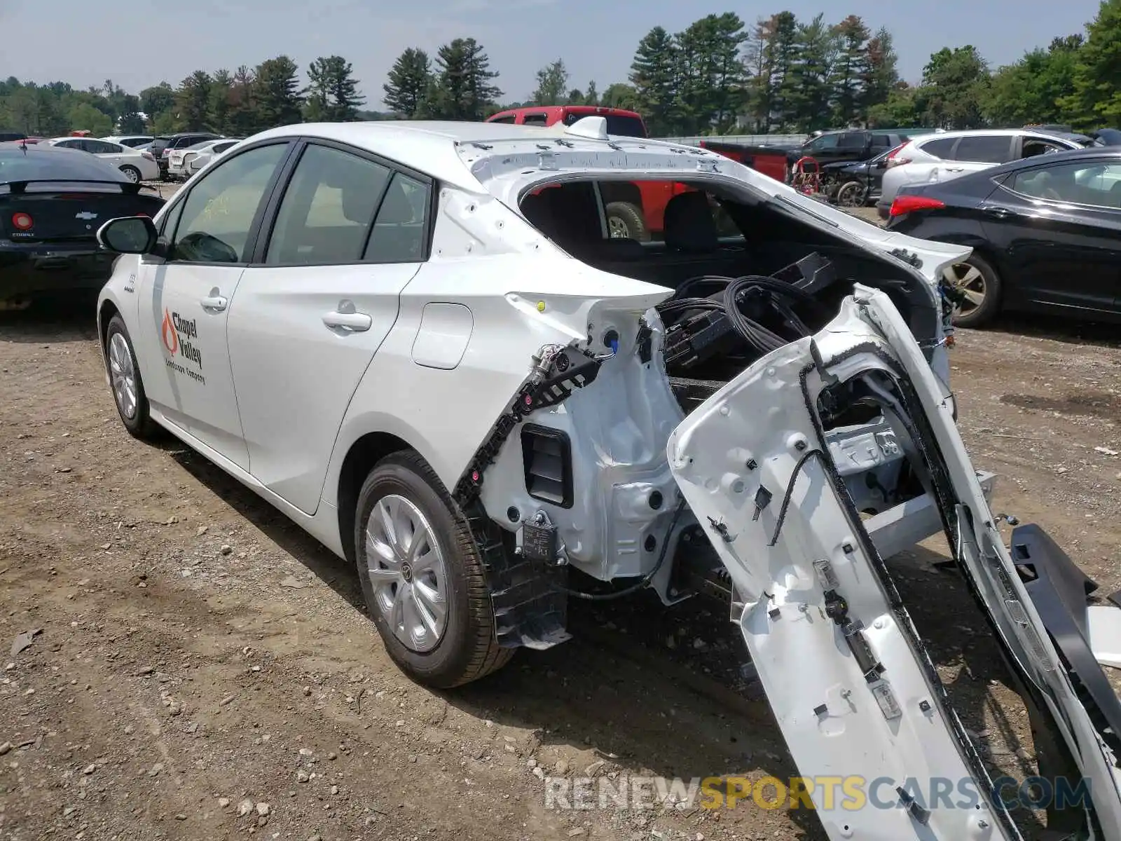 3 Photograph of a damaged car JTDKAMFUXM3135966 TOYOTA PRIUS 2021