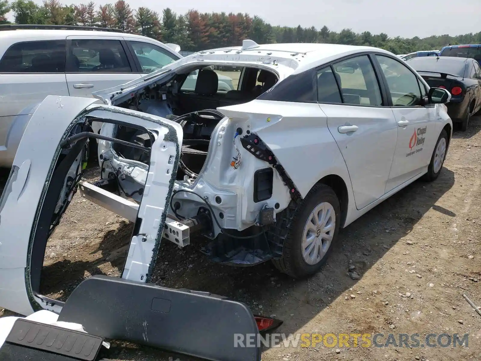 4 Photograph of a damaged car JTDKAMFUXM3135966 TOYOTA PRIUS 2021