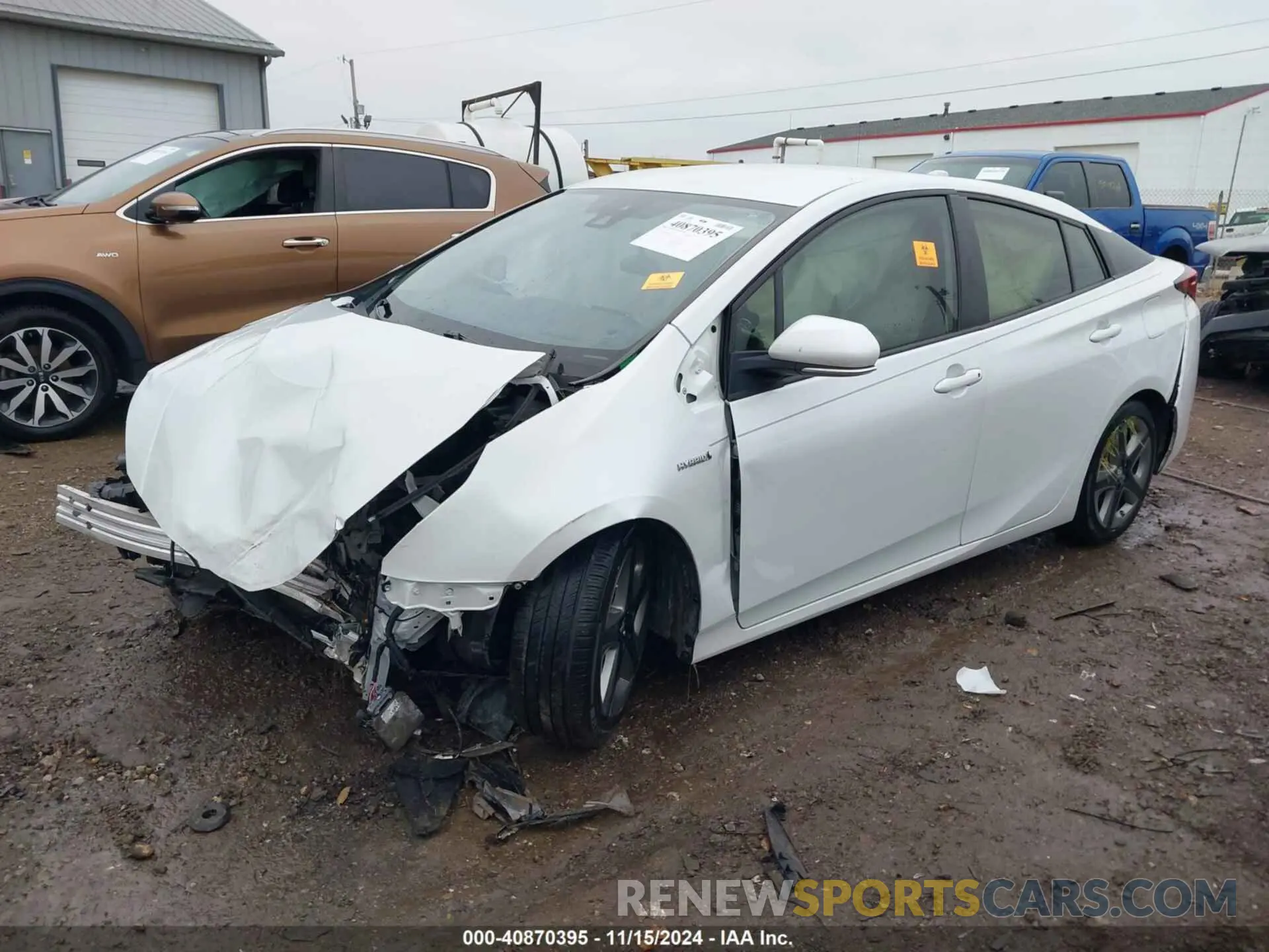 2 Photograph of a damaged car JTDKAMFUXM3137233 TOYOTA PRIUS 2021
