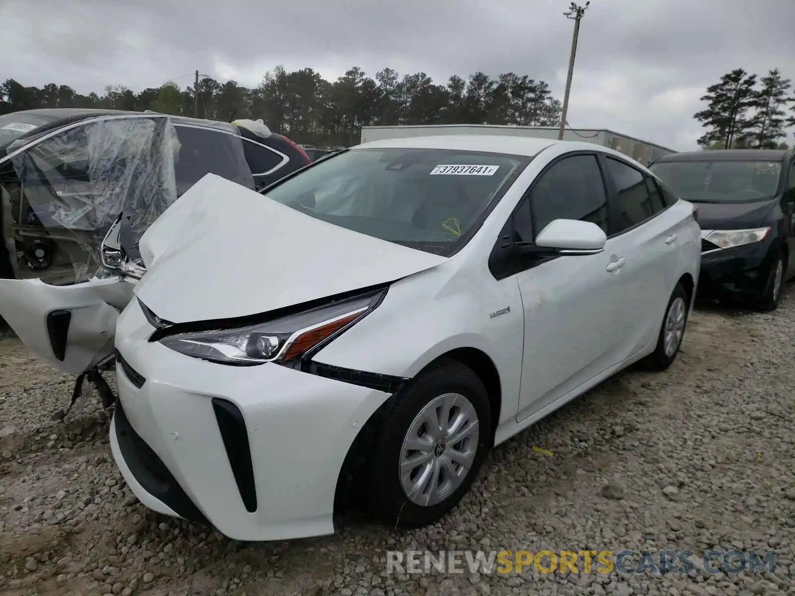 2 Photograph of a damaged car JTDKAMFUXM3140035 TOYOTA PRIUS 2021