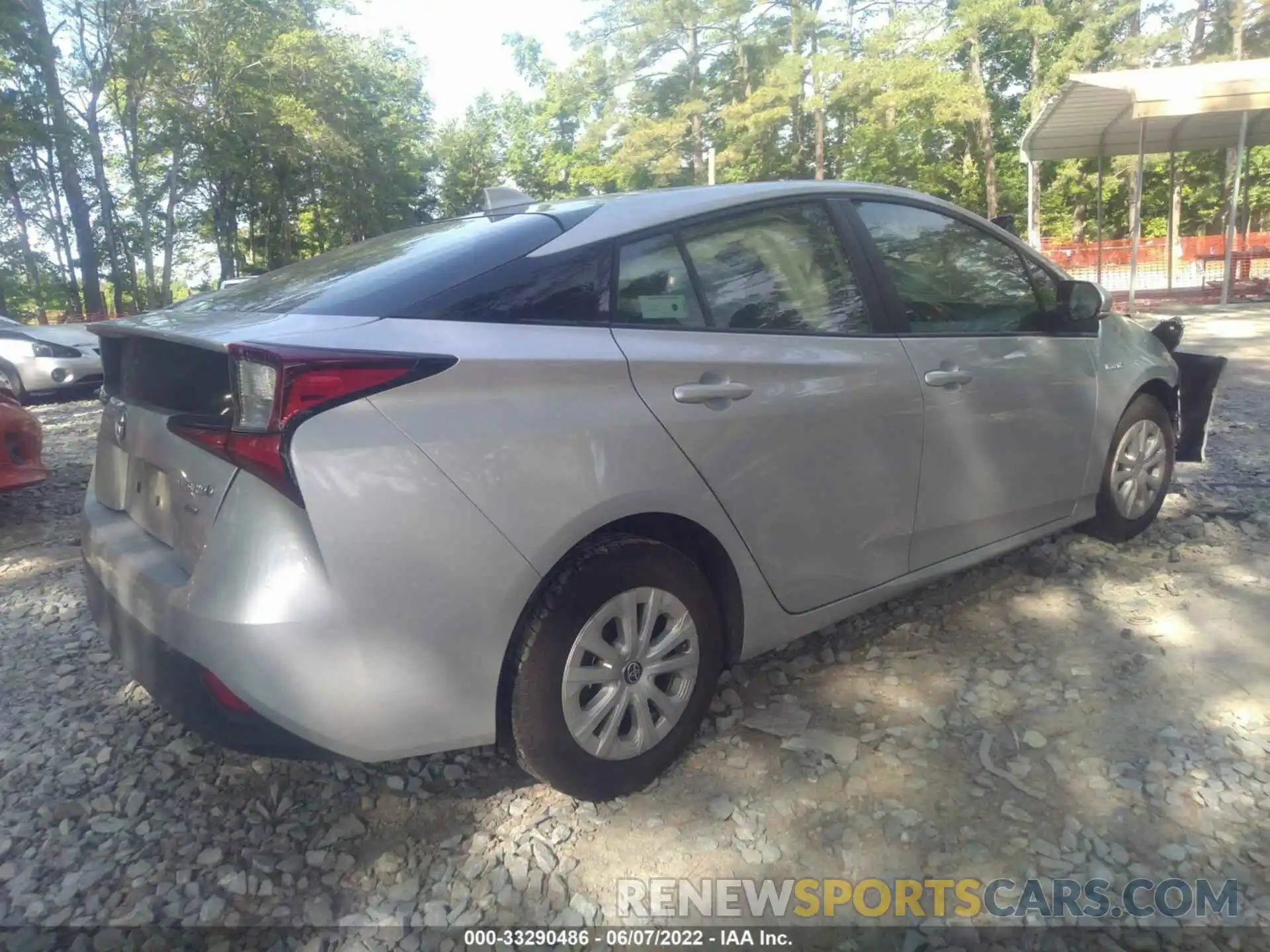 4 Photograph of a damaged car JTDKAMFUXM3142450 TOYOTA PRIUS 2021