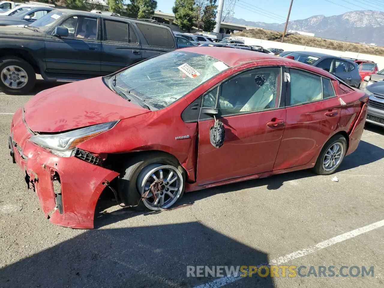 1 Photograph of a damaged car JTDKAMFUXM3148409 TOYOTA PRIUS 2021