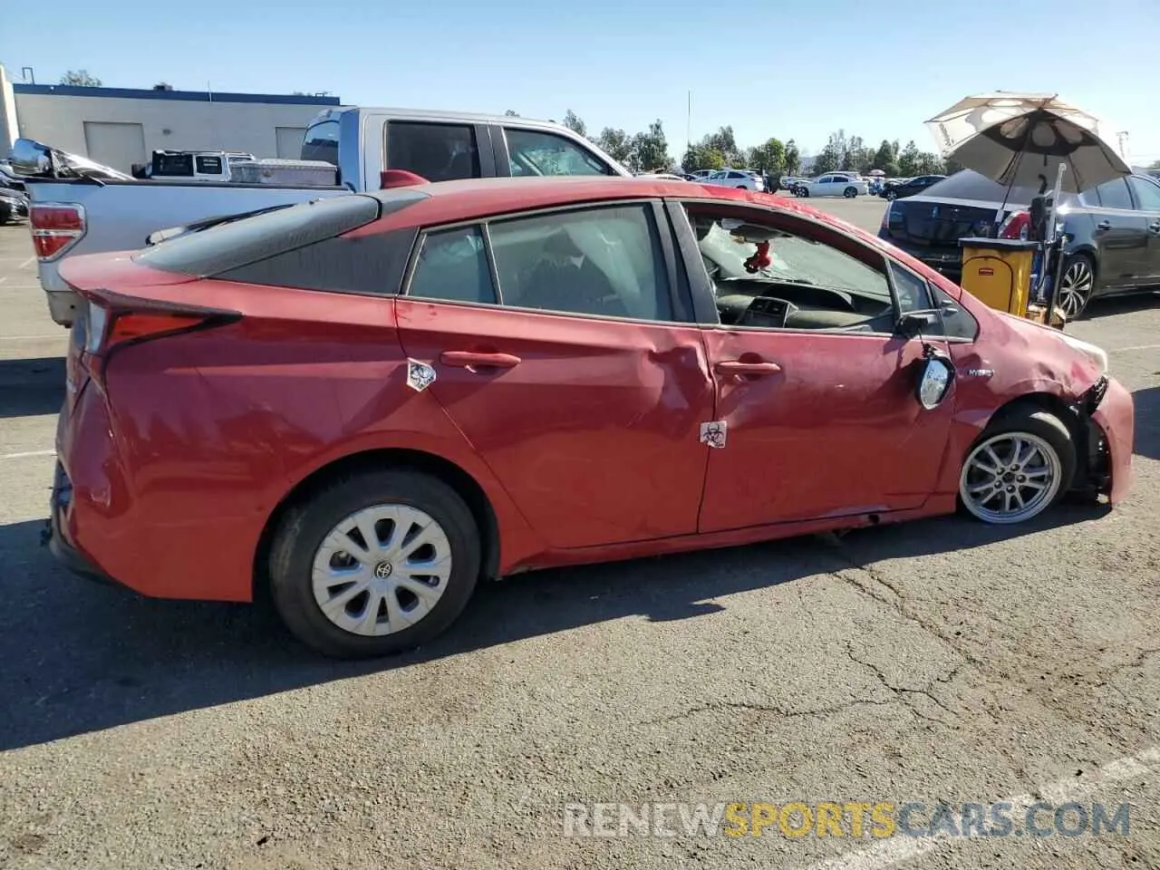 3 Photograph of a damaged car JTDKAMFUXM3148409 TOYOTA PRIUS 2021