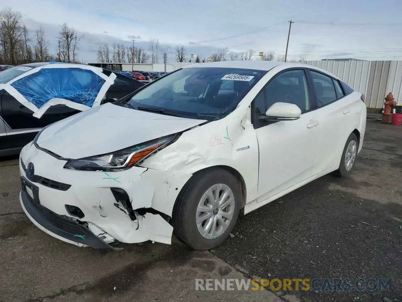 1 Photograph of a damaged car JTDKAMFUXM3149611 TOYOTA PRIUS 2021