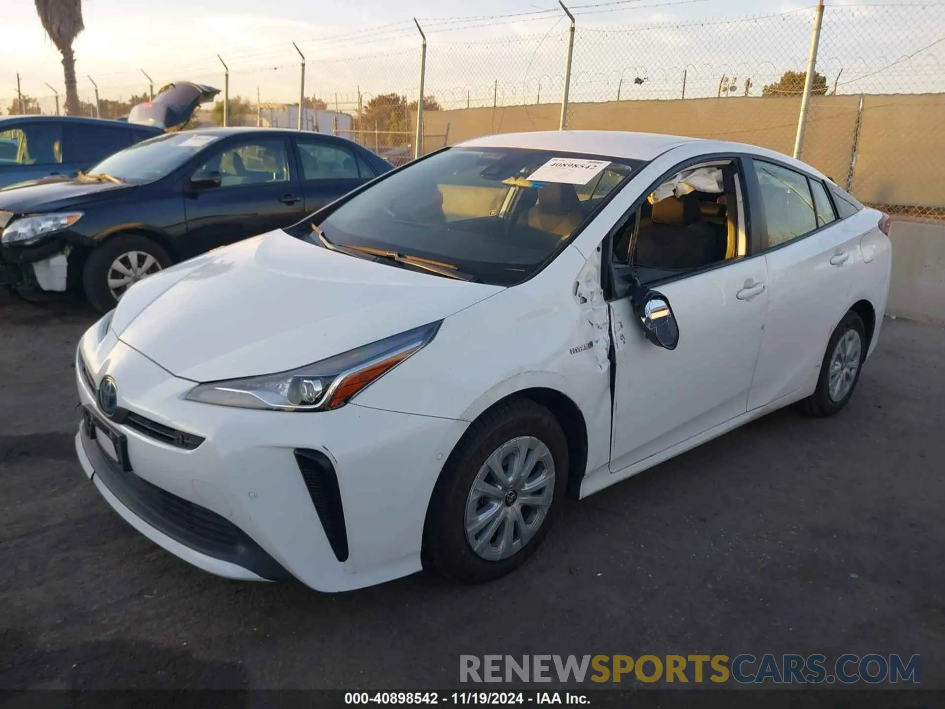 2 Photograph of a damaged car JTDKAMFUXM3149771 TOYOTA PRIUS 2021