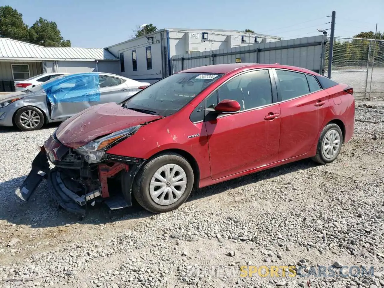1 Photograph of a damaged car JTDKAMFUXM3150242 TOYOTA PRIUS 2021