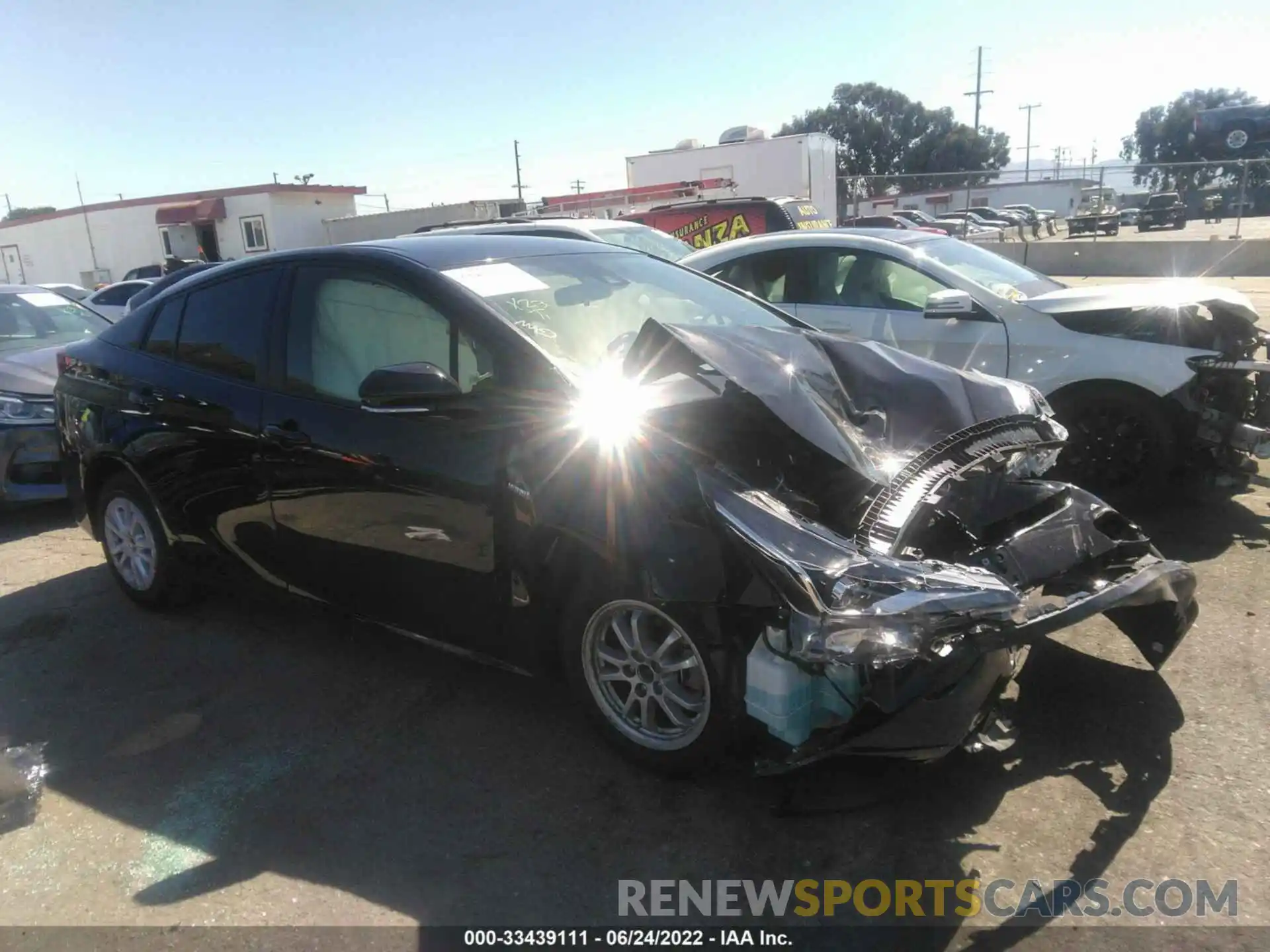 1 Photograph of a damaged car JTDKAMFUXM3150502 TOYOTA PRIUS 2021