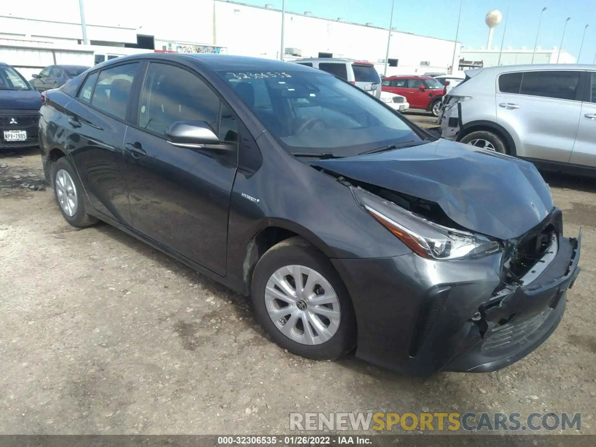 1 Photograph of a damaged car JTDKAMFUXM3151486 TOYOTA PRIUS 2021