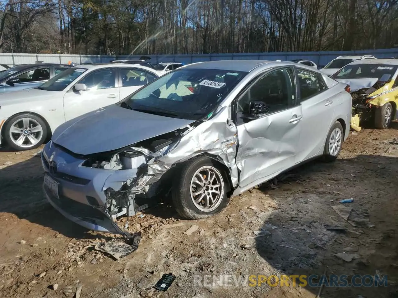 1 Photograph of a damaged car JTDKAMFUXM3153061 TOYOTA PRIUS 2021
