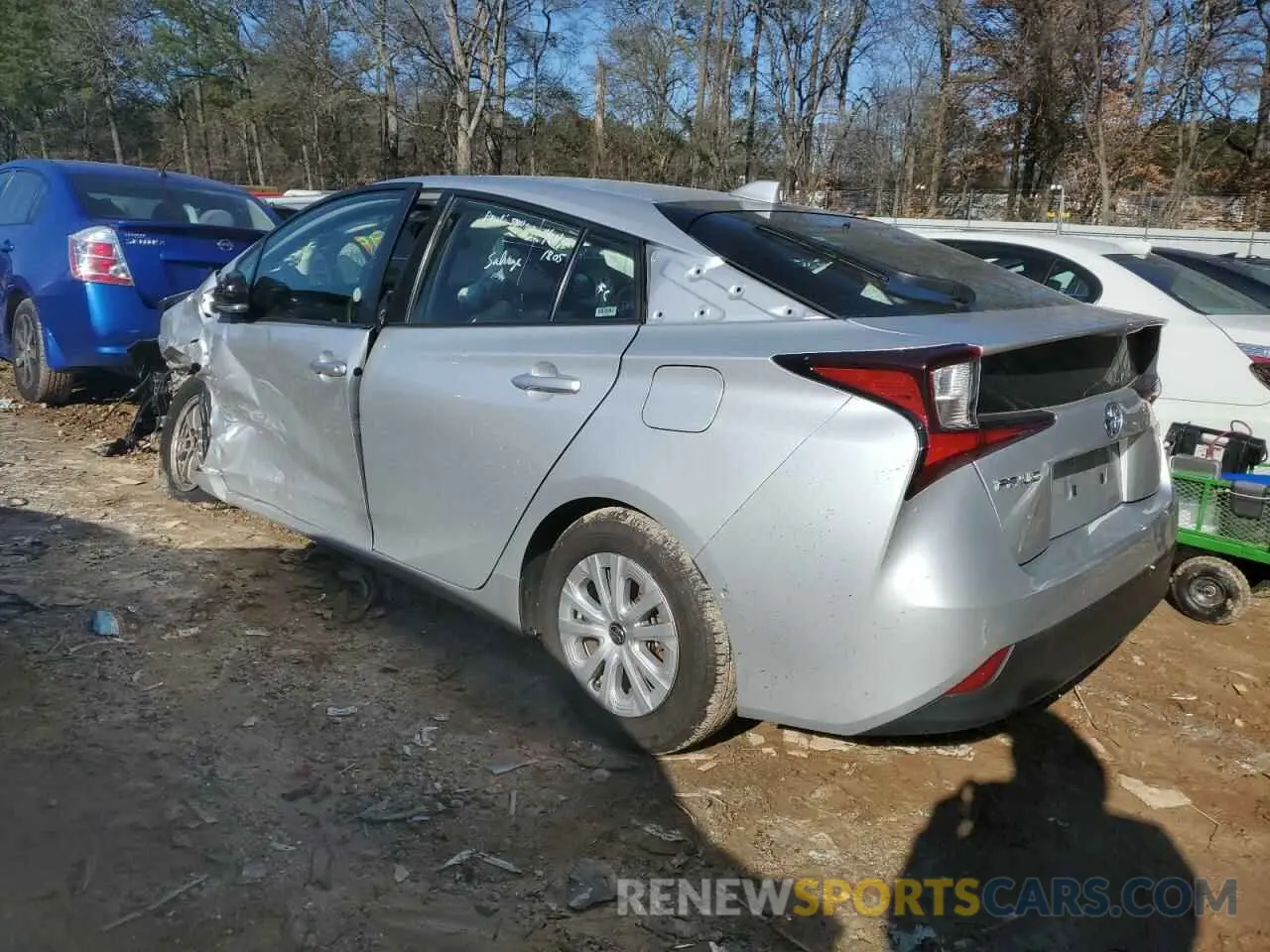 2 Photograph of a damaged car JTDKAMFUXM3153061 TOYOTA PRIUS 2021
