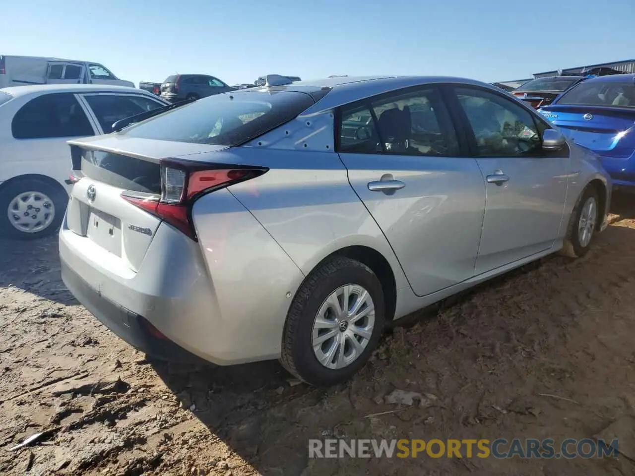 3 Photograph of a damaged car JTDKAMFUXM3153061 TOYOTA PRIUS 2021