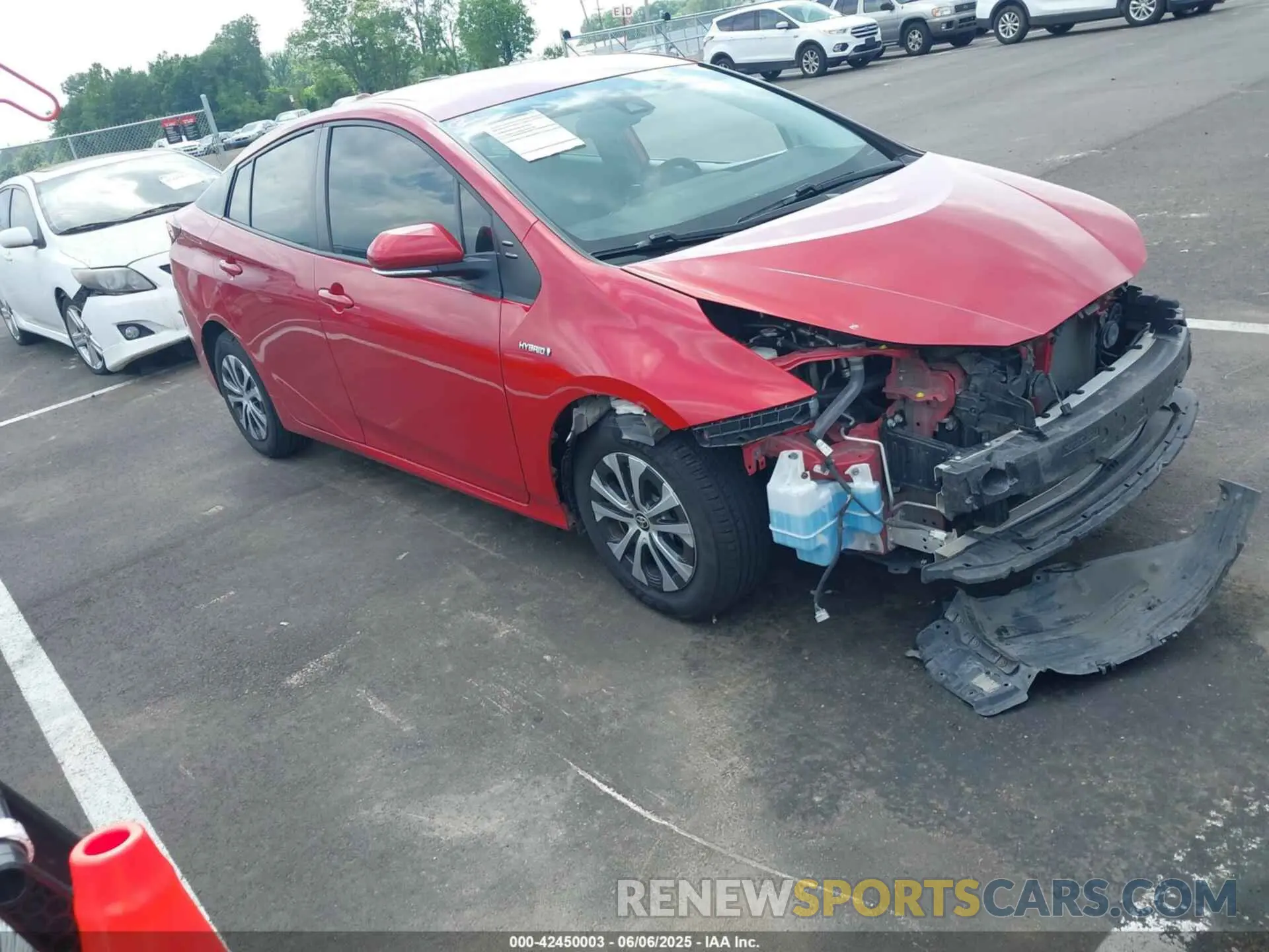 1 Photograph of a damaged car JTDL9MFU0M3029880 TOYOTA PRIUS 2021