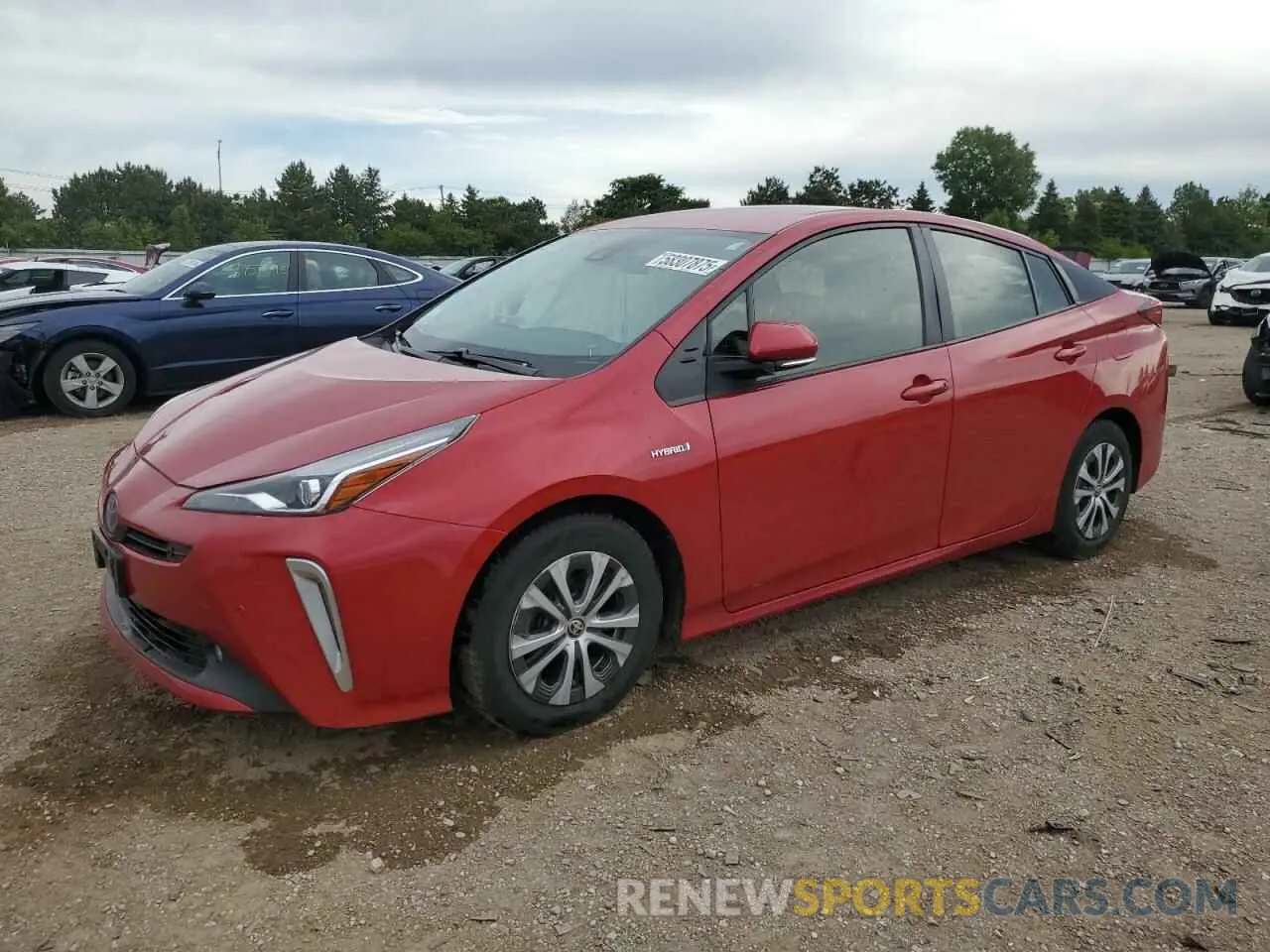 1 Photograph of a damaged car JTDL9MFU1M3027751 TOYOTA PRIUS 2021