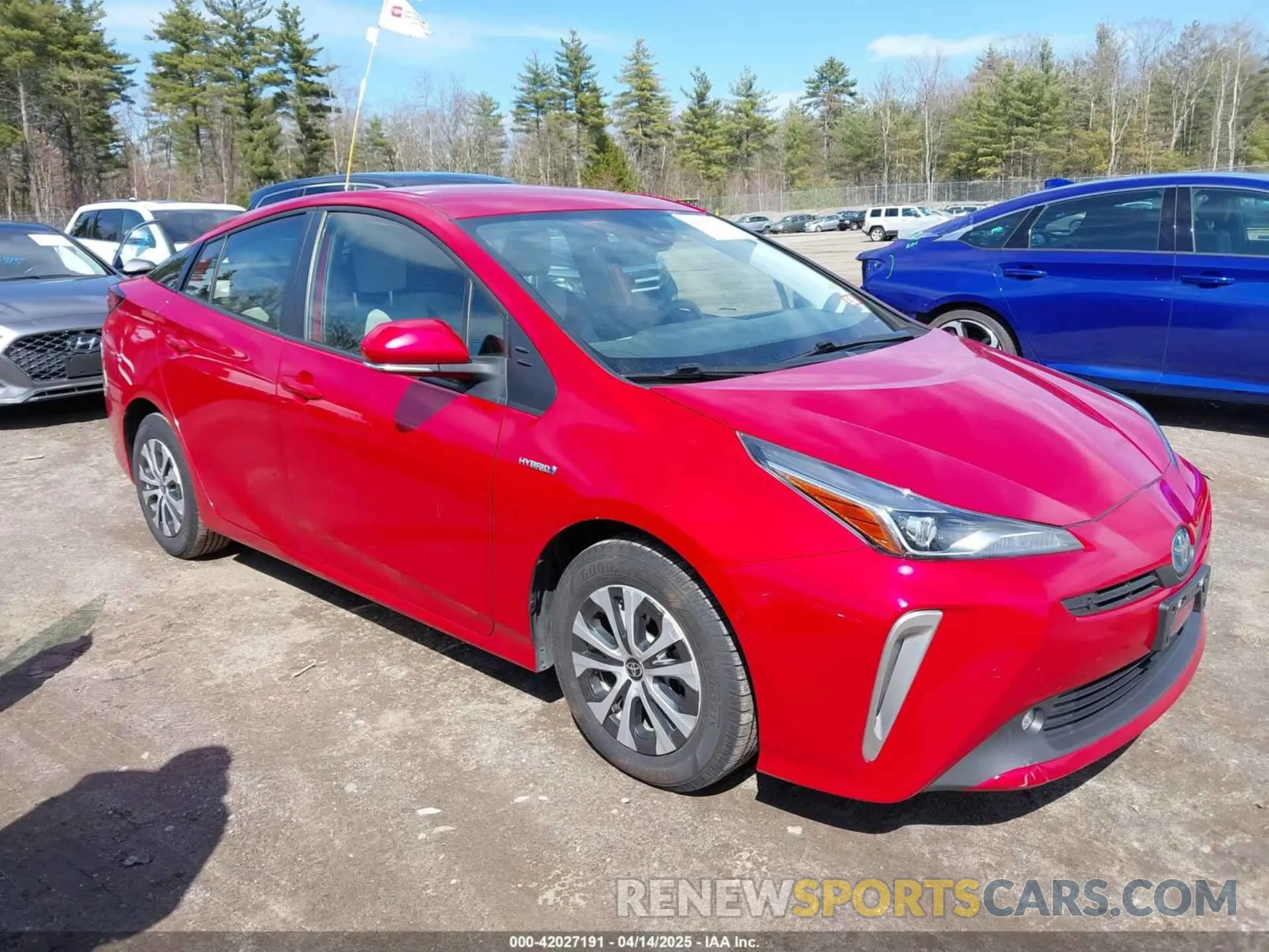1 Photograph of a damaged car JTDL9MFU1M3028284 TOYOTA PRIUS 2021