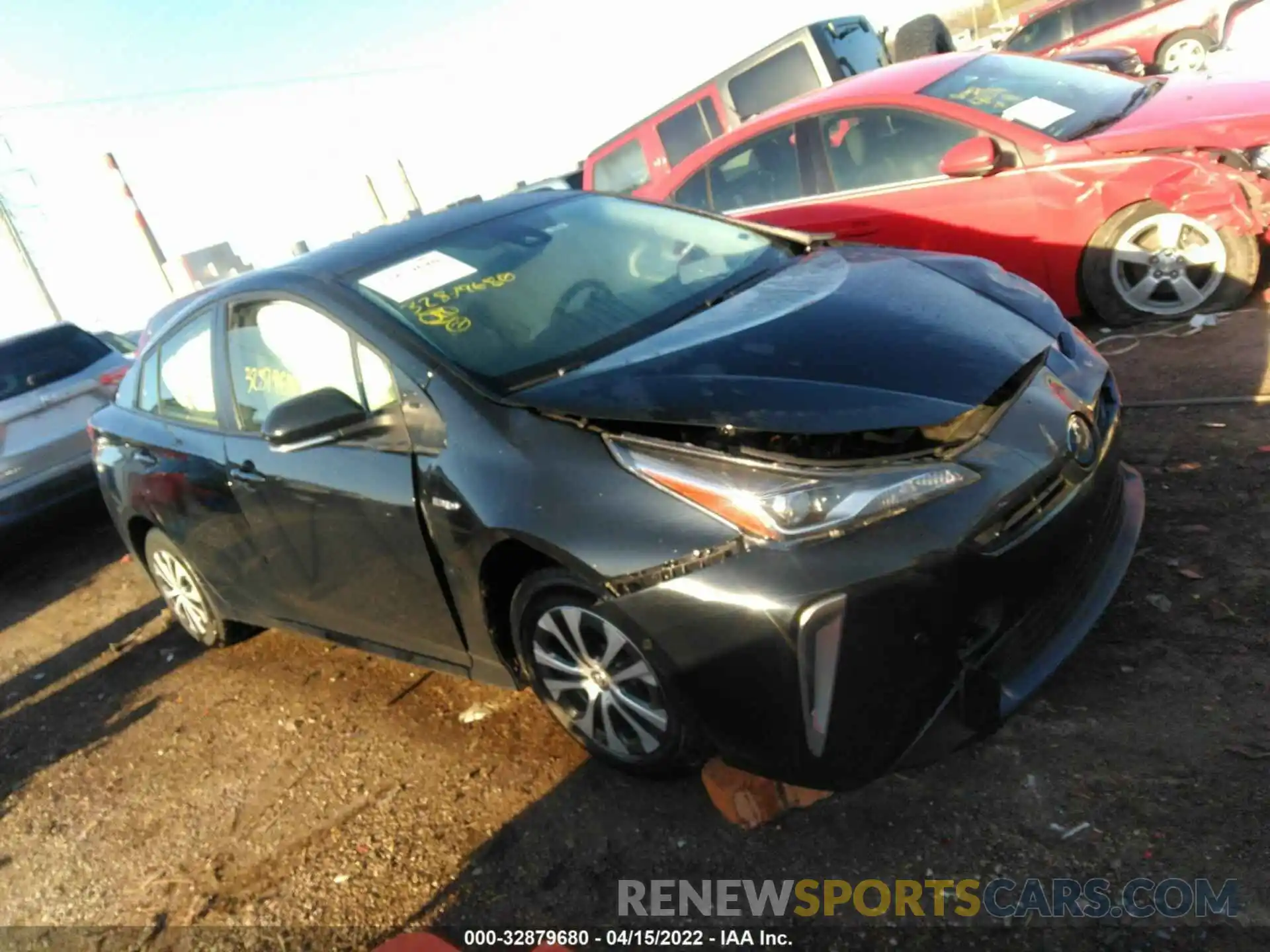 1 Photograph of a damaged car JTDL9MFU2M3027466 TOYOTA PRIUS 2021