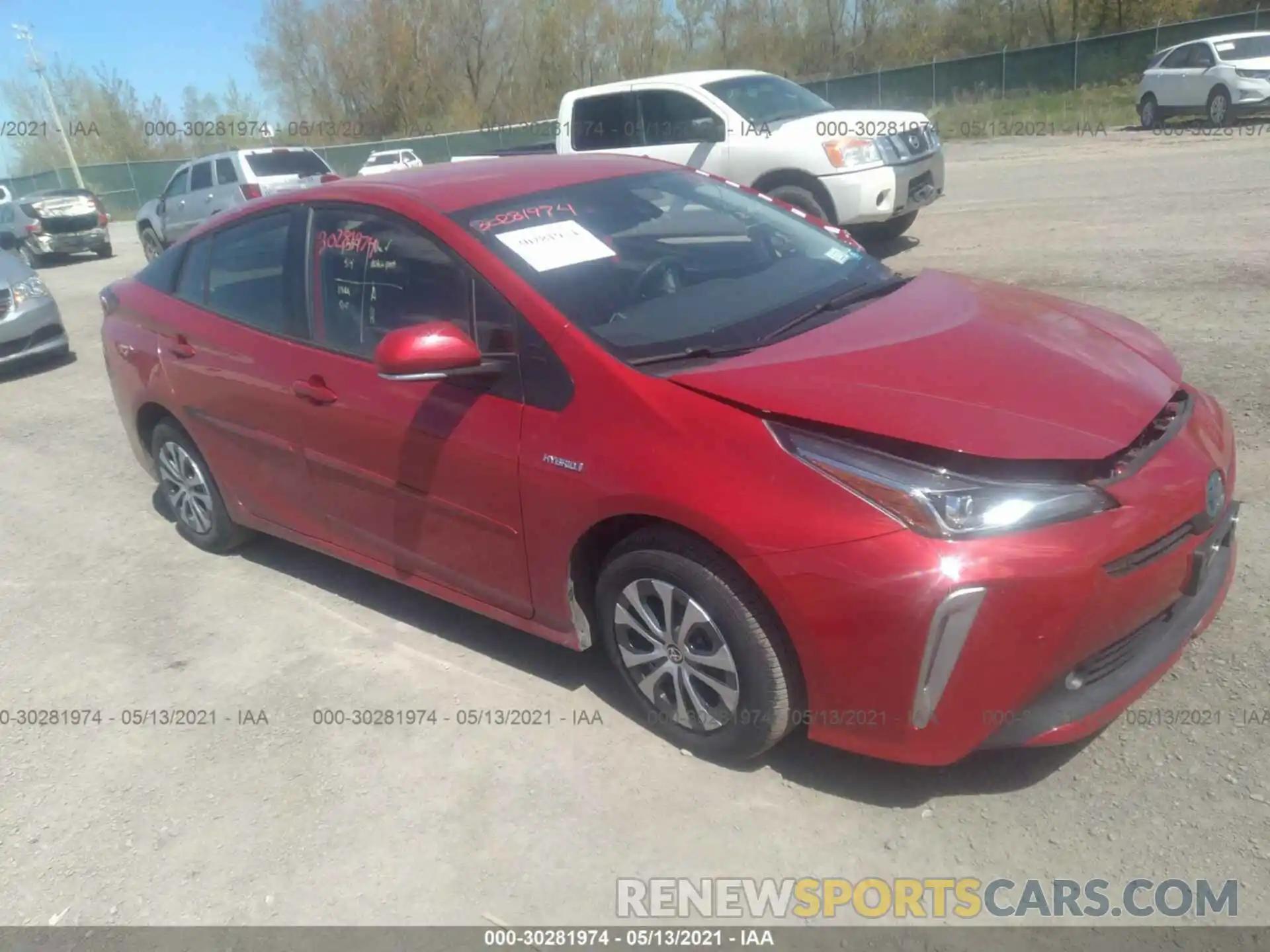 1 Photograph of a damaged car JTDL9MFU3M3023099 TOYOTA PRIUS 2021