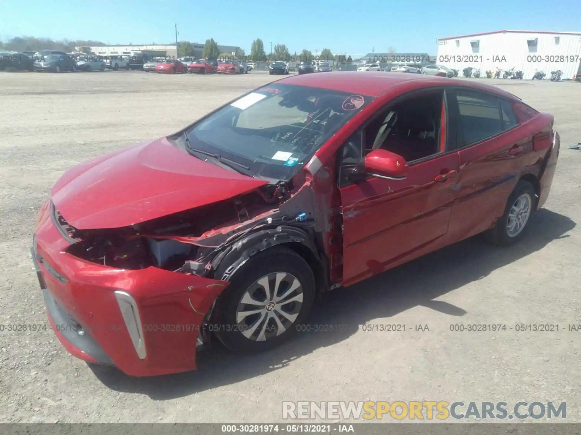 2 Photograph of a damaged car JTDL9MFU3M3023099 TOYOTA PRIUS 2021