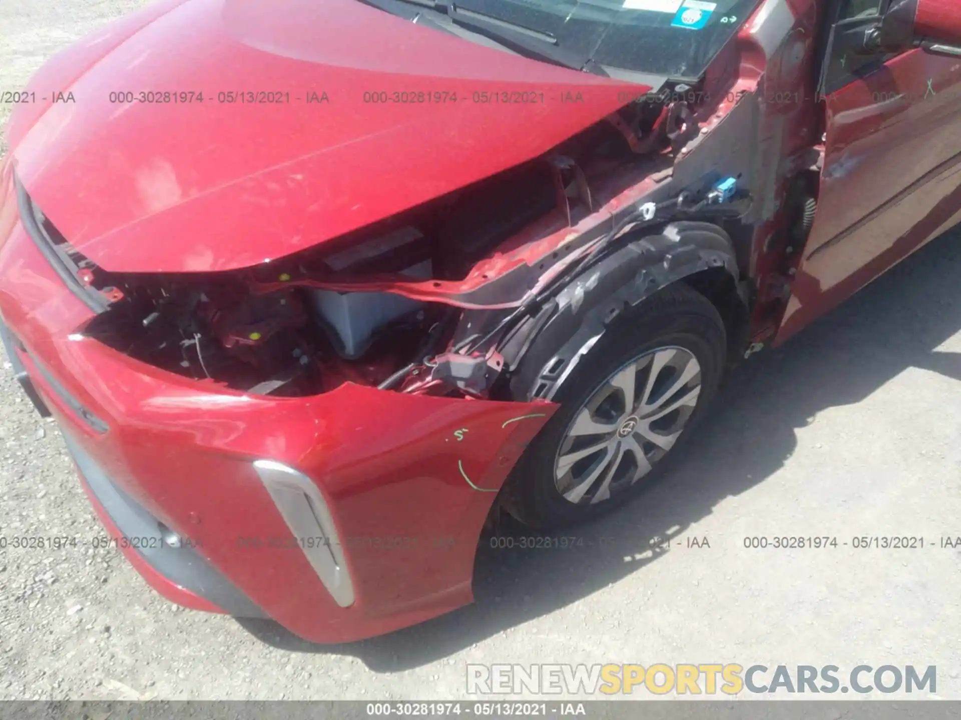 6 Photograph of a damaged car JTDL9MFU3M3023099 TOYOTA PRIUS 2021