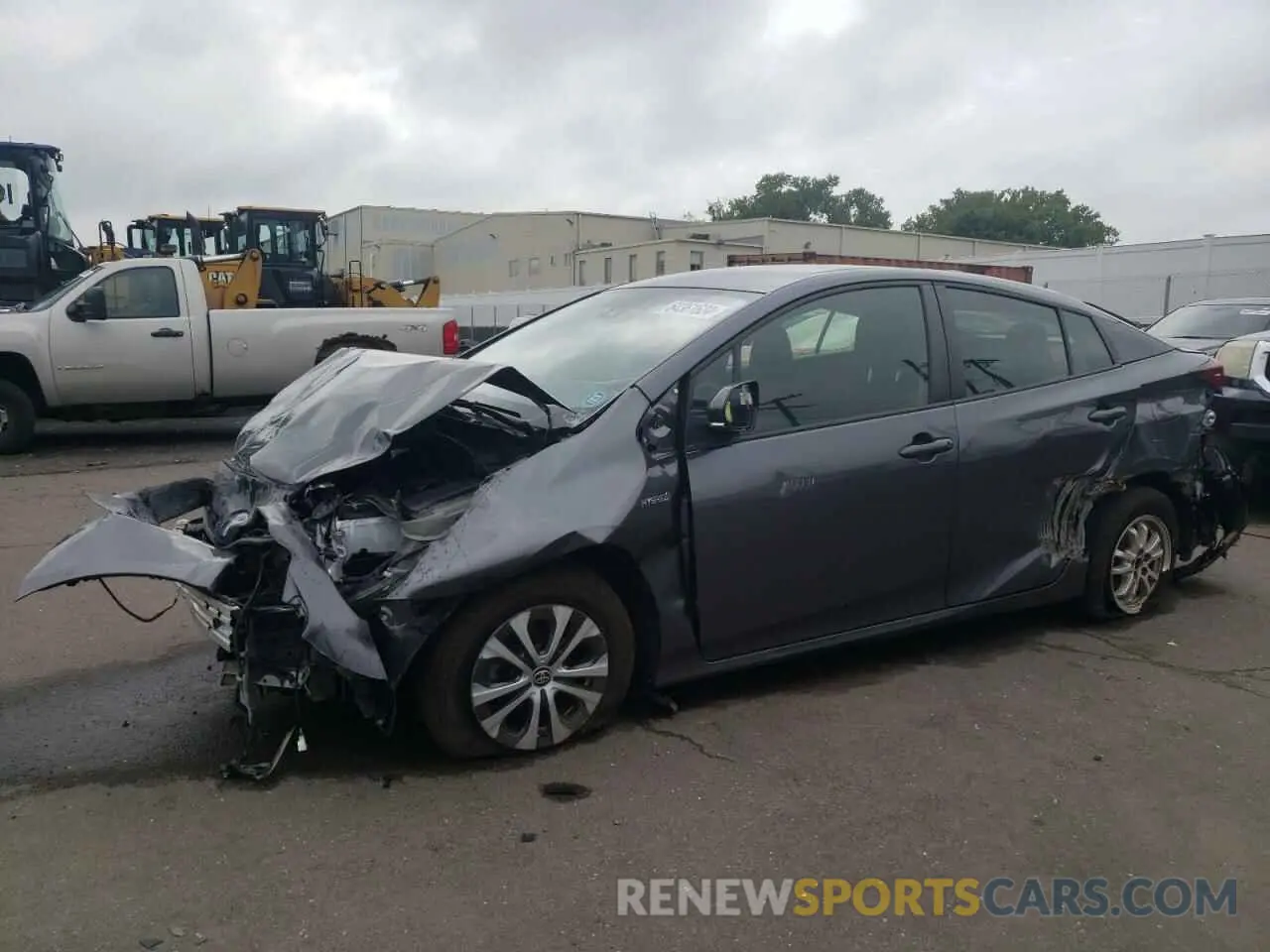 1 Photograph of a damaged car JTDL9MFU3M3024172 TOYOTA PRIUS 2021