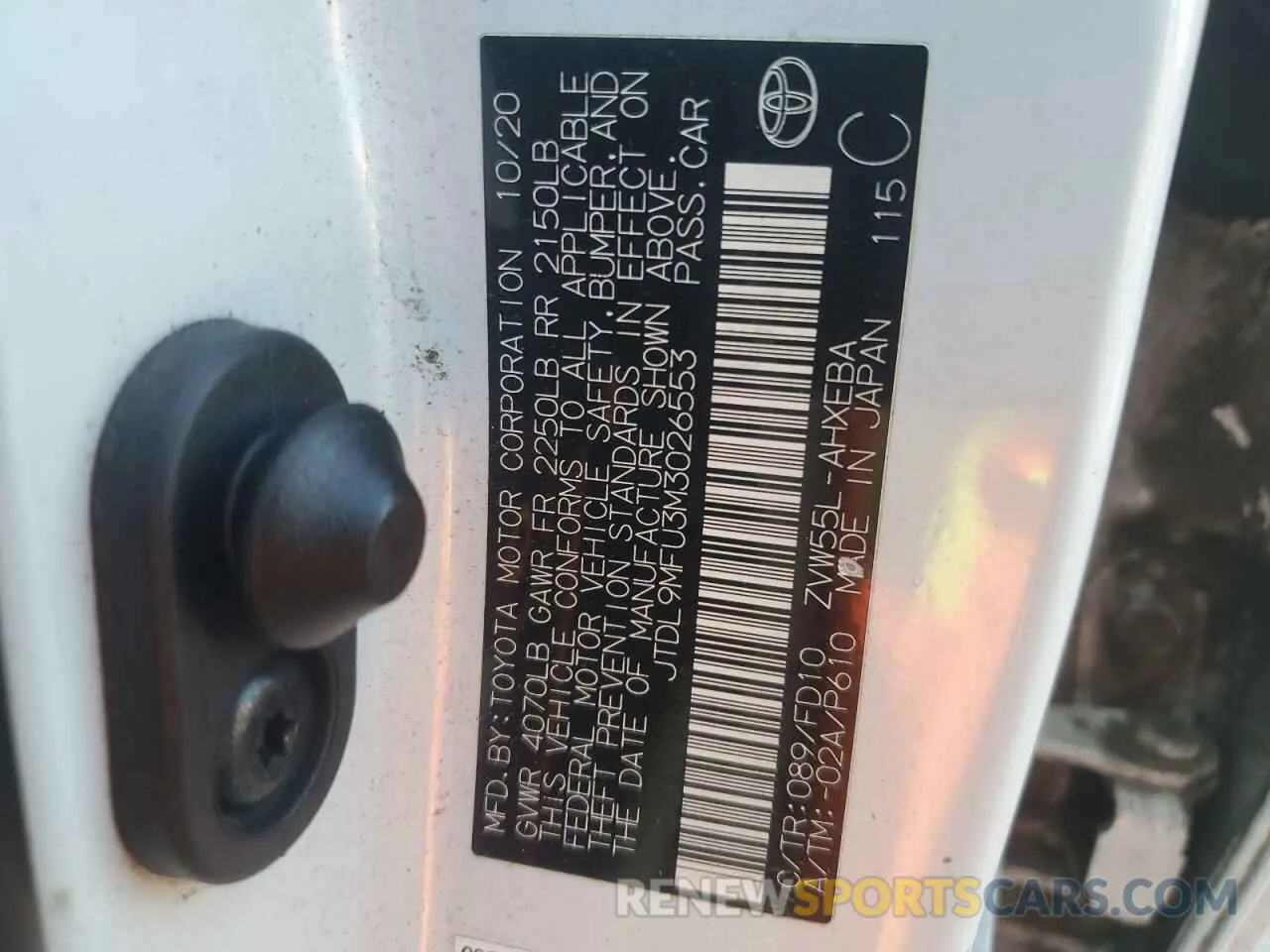 13 Photograph of a damaged car JTDL9MFU3M3026553 TOYOTA PRIUS 2021
