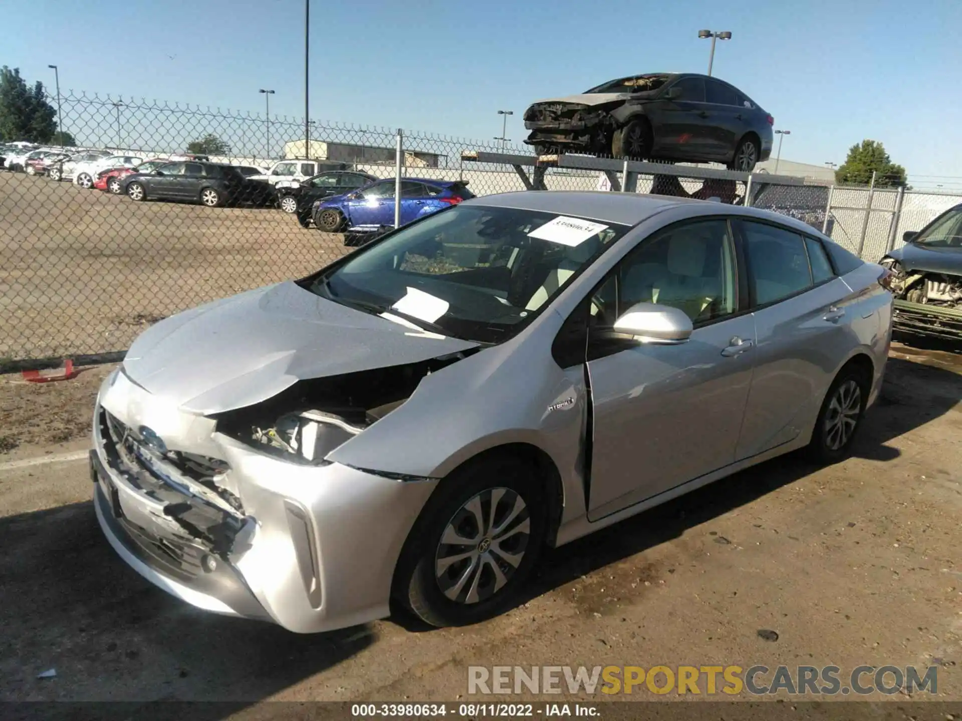 2 Photograph of a damaged car JTDL9MFU3M3028982 TOYOTA PRIUS 2021