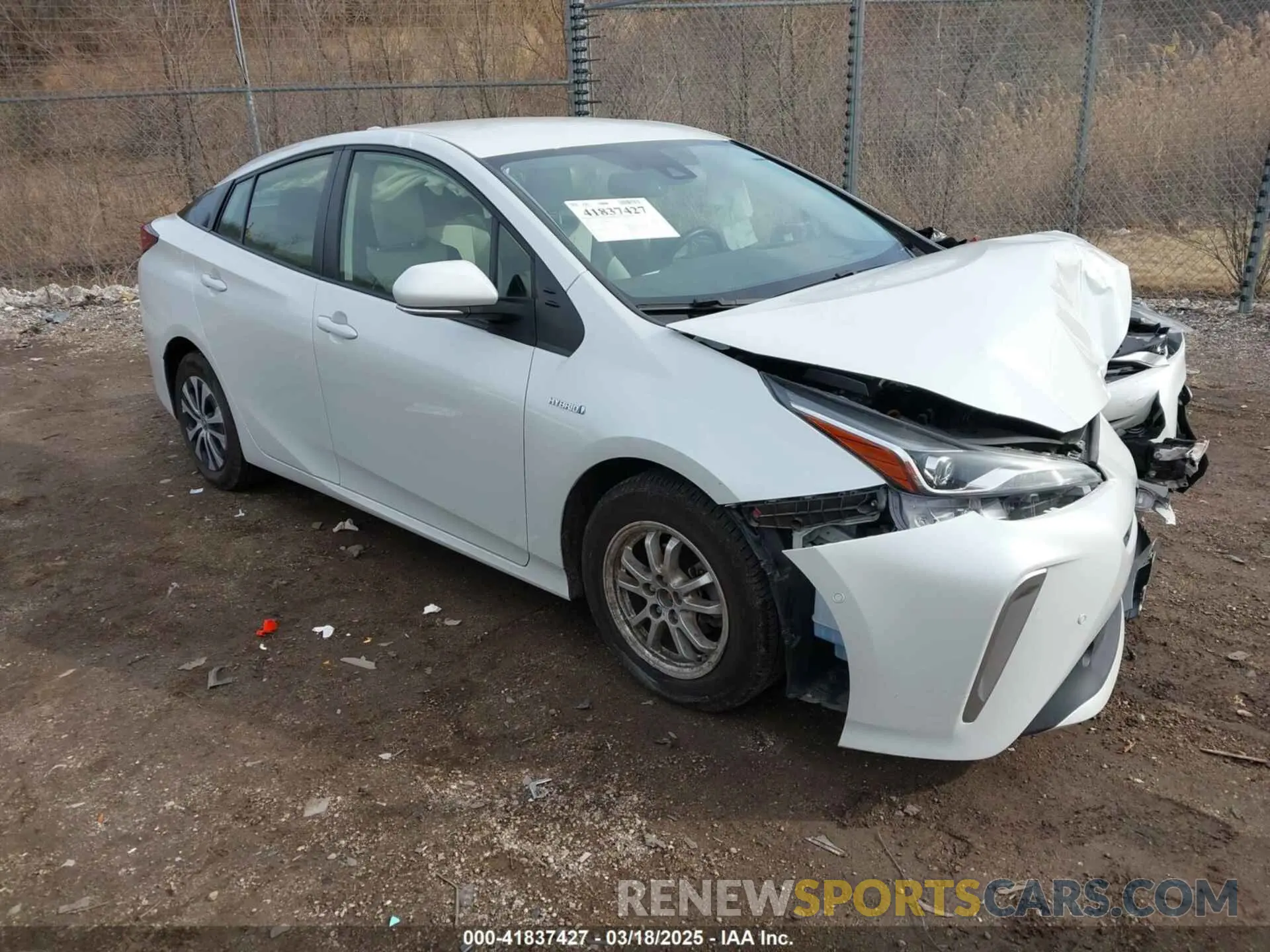 1 Photograph of a damaged car JTDL9MFU3M3030604 TOYOTA PRIUS 2021