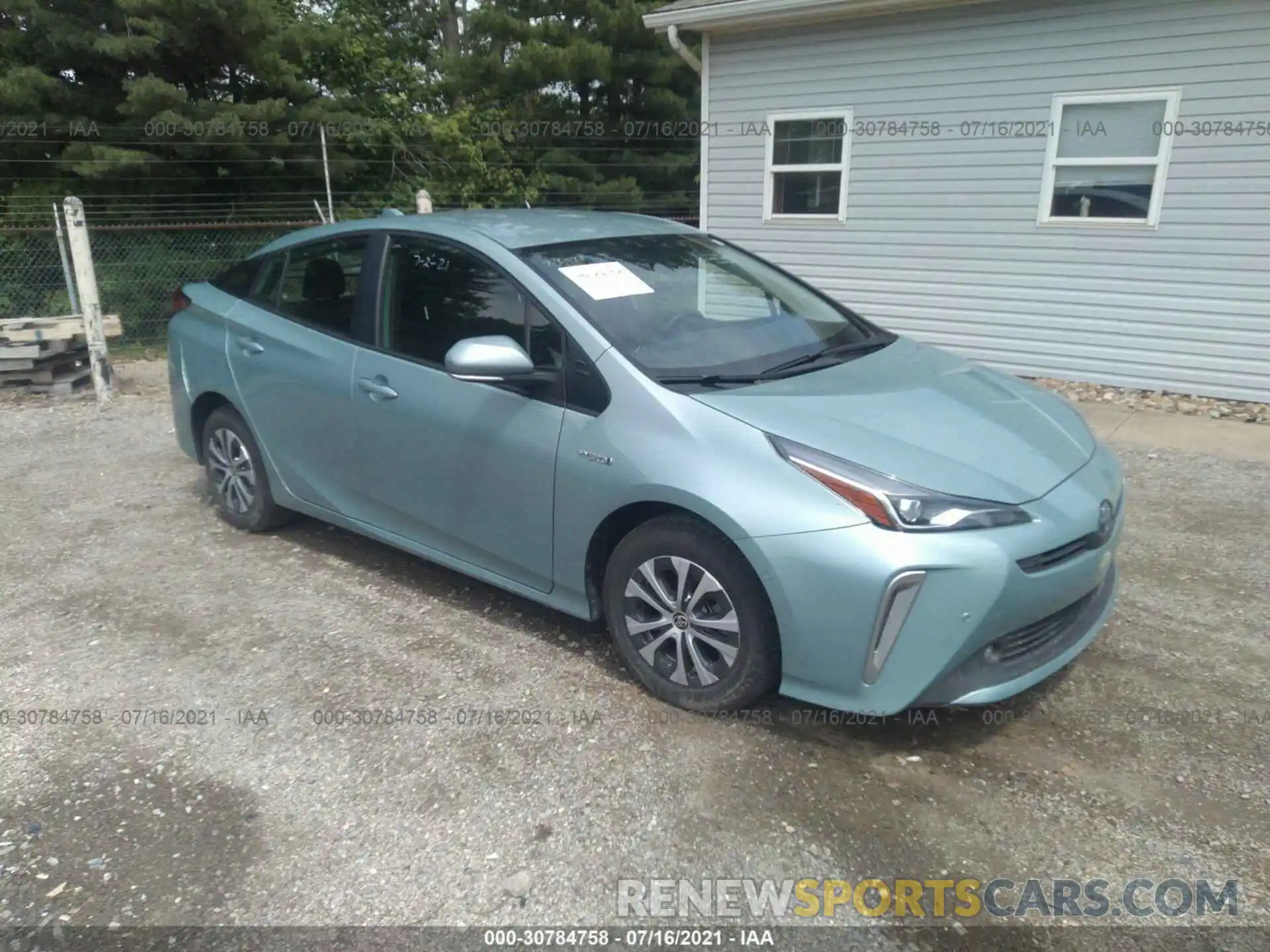 1 Photograph of a damaged car JTDL9MFU5M3025260 TOYOTA PRIUS 2021