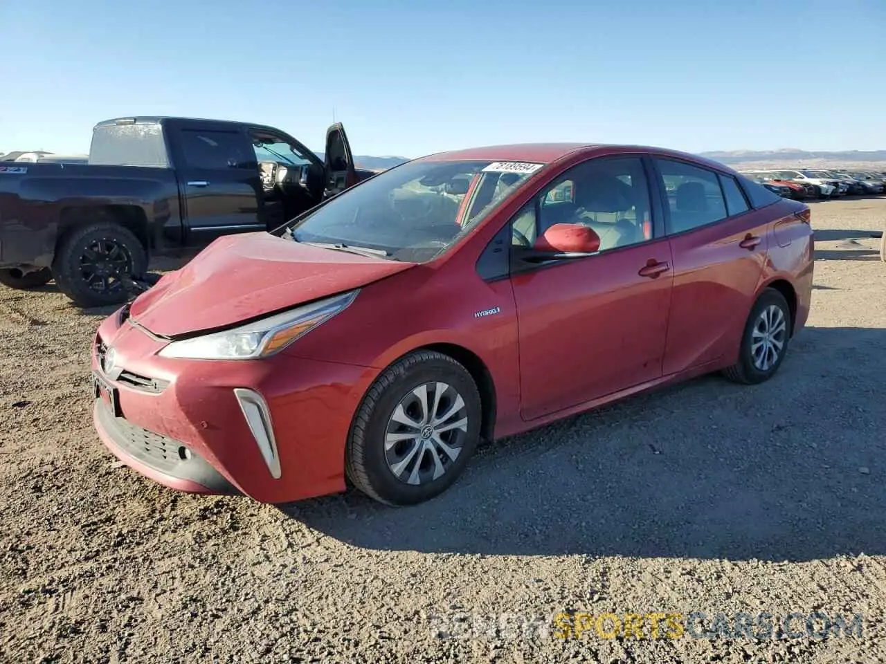 1 Photograph of a damaged car JTDL9MFU5M3029325 TOYOTA PRIUS 2021