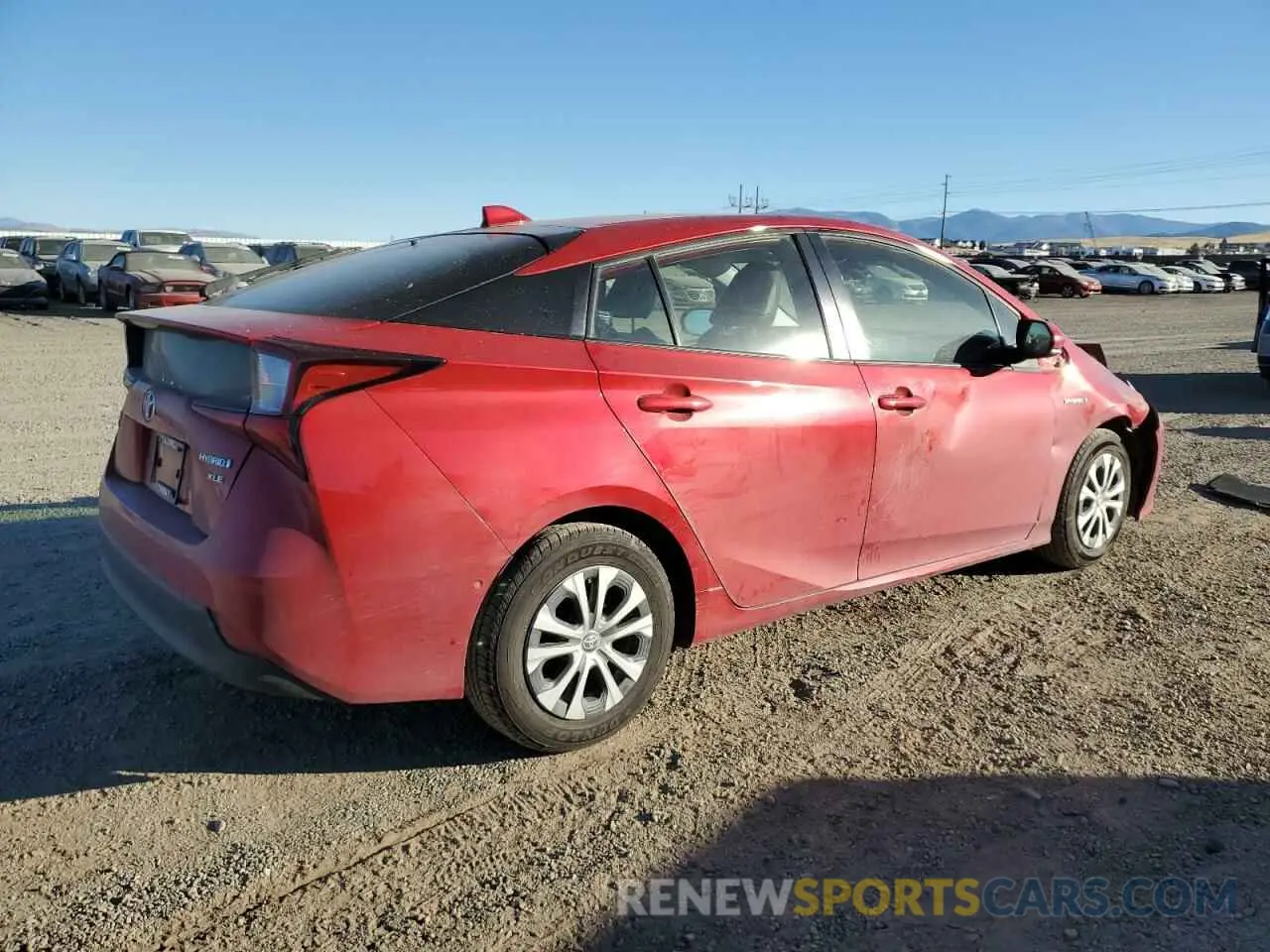 3 Photograph of a damaged car JTDL9MFU5M3029325 TOYOTA PRIUS 2021