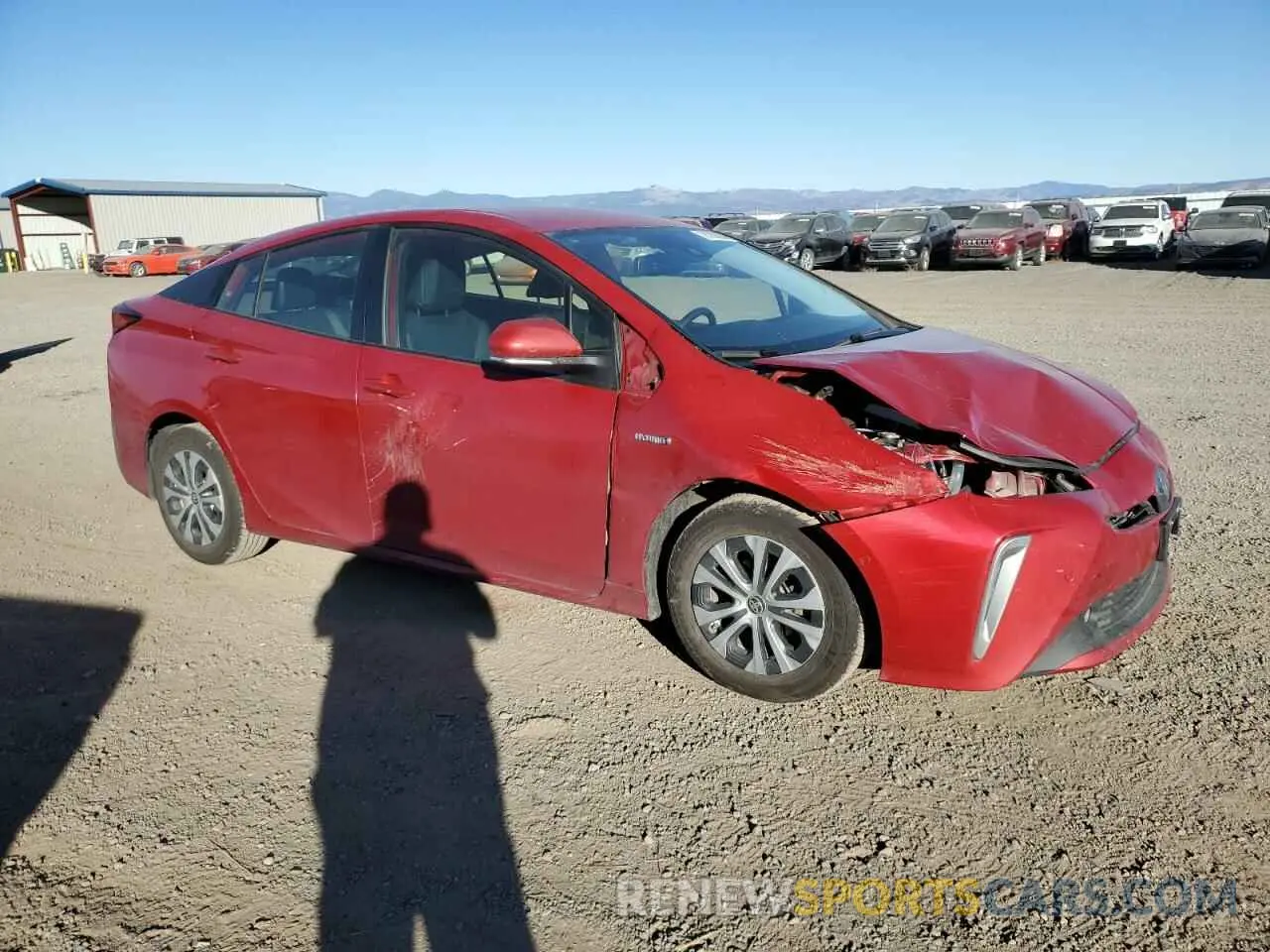 4 Photograph of a damaged car JTDL9MFU5M3029325 TOYOTA PRIUS 2021
